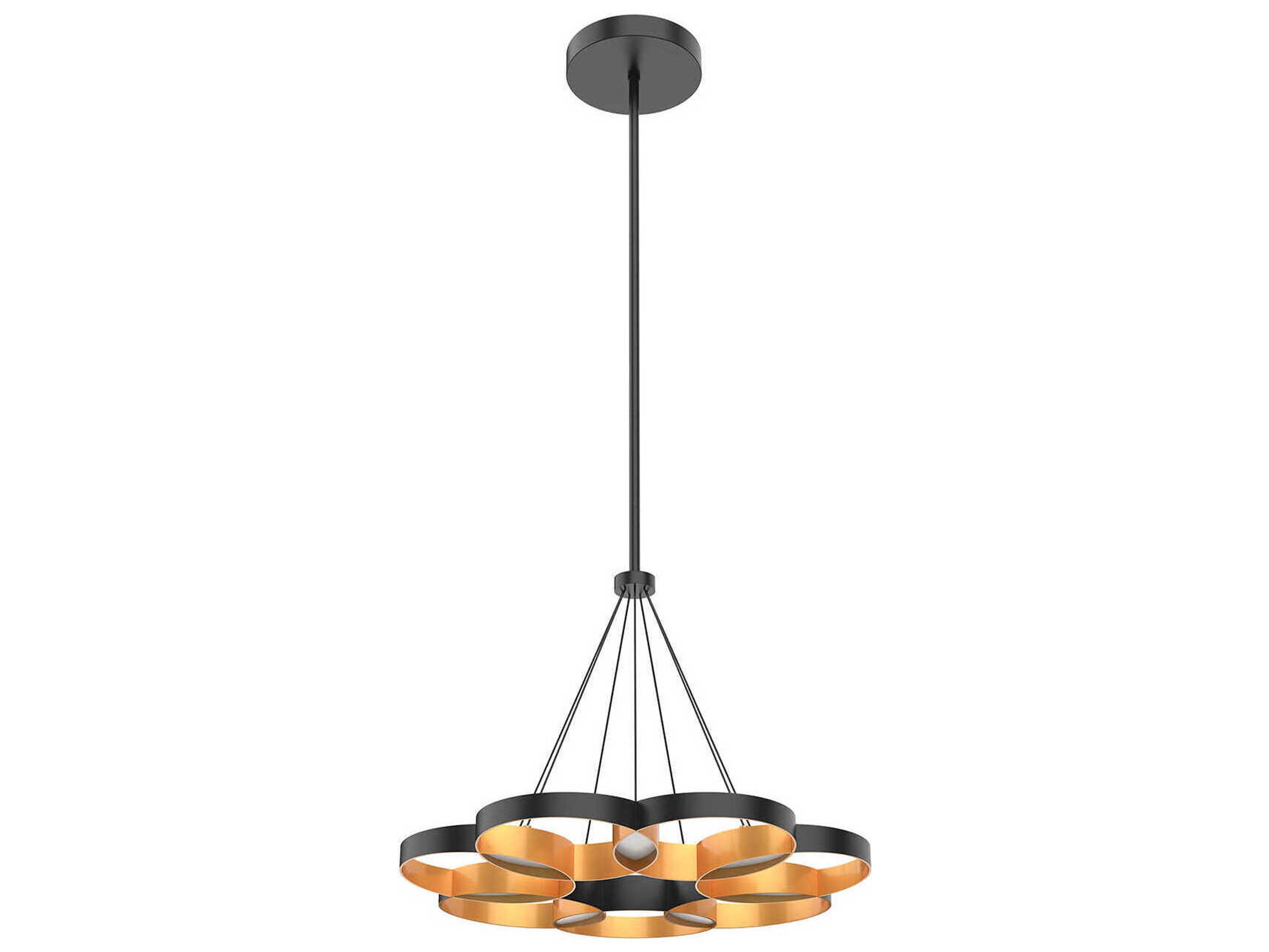 Maestro Black Gold Geometric Chandelier