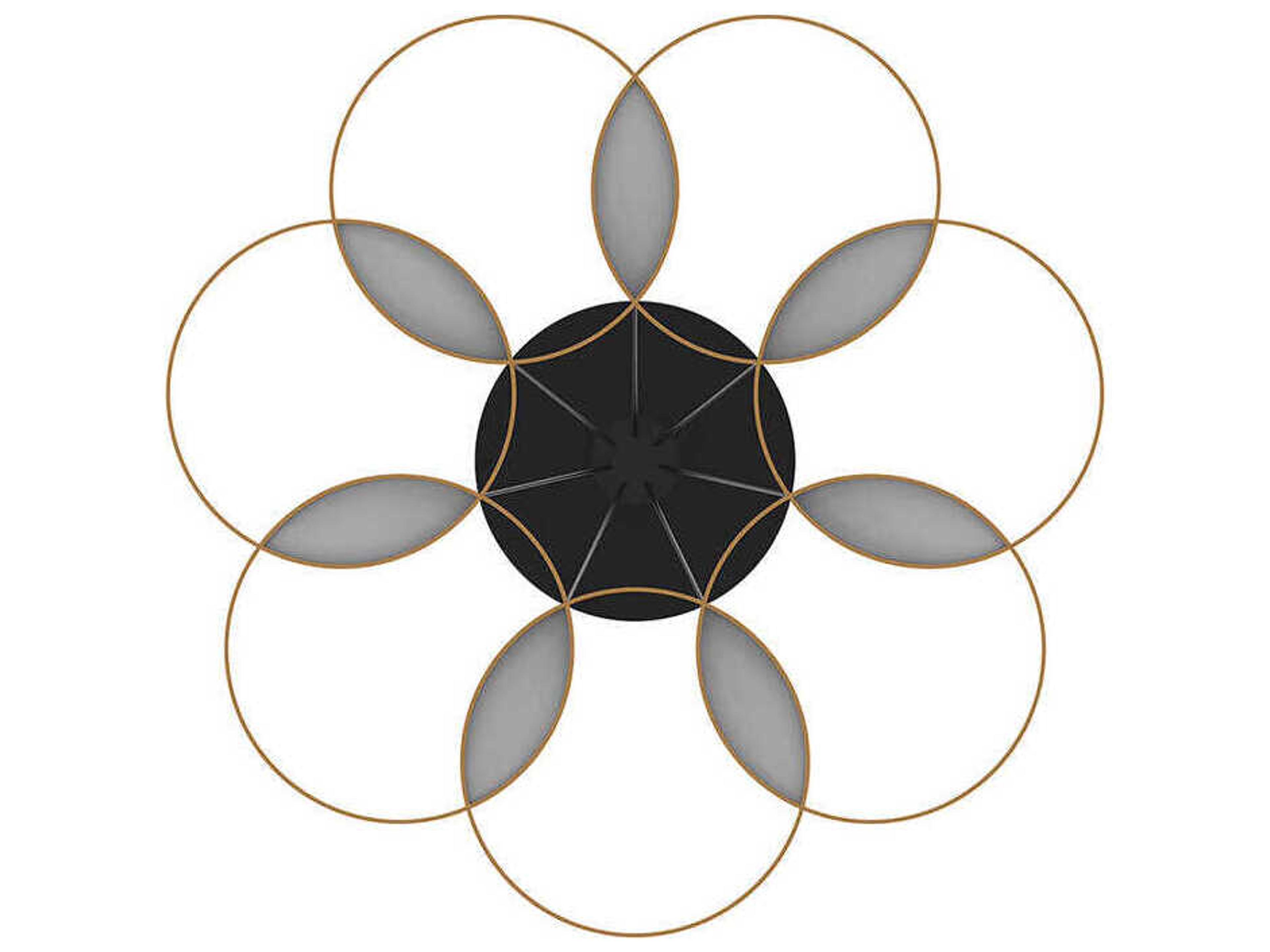 Kuzco Lighting Maestro Black Gold Geometric Chandelier