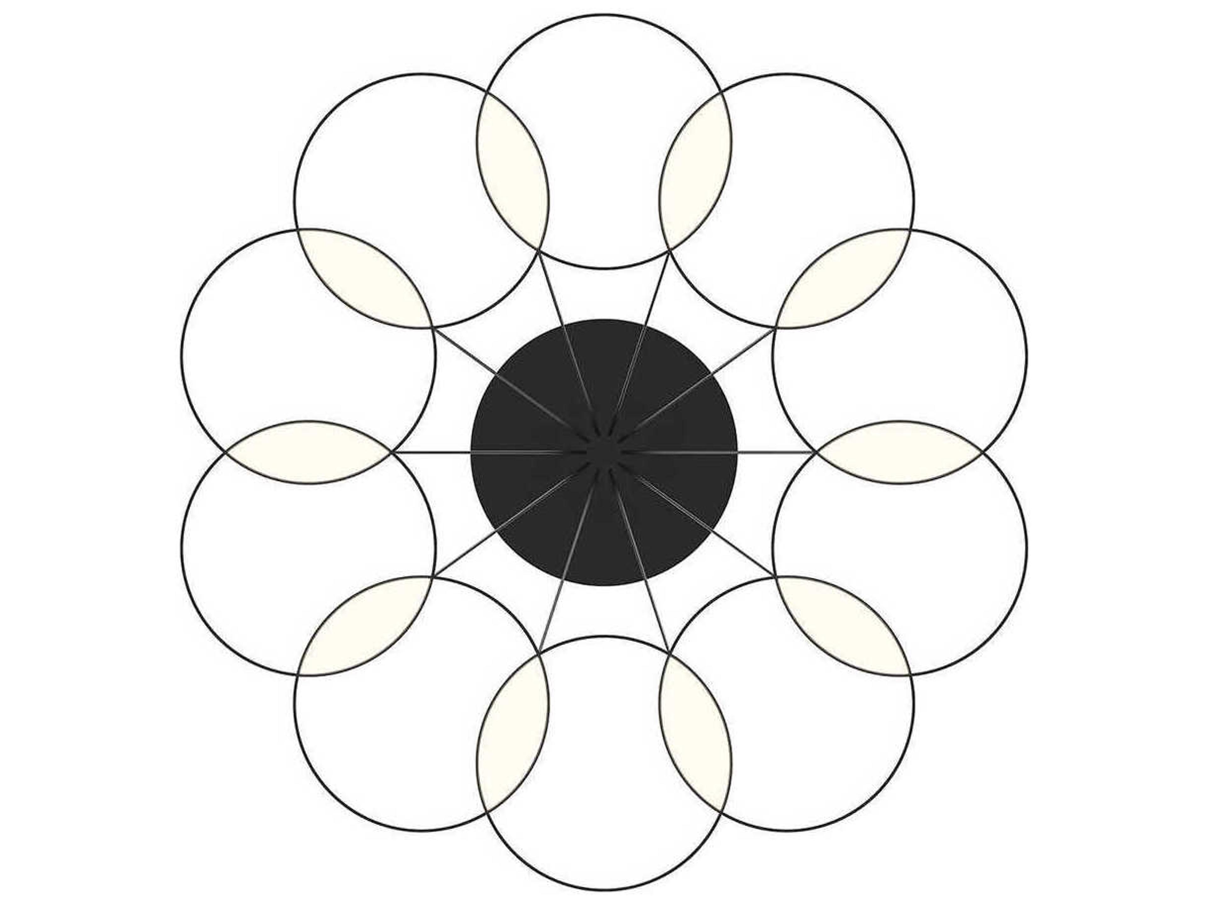 Kuzco Lighting Maestro Black Geometric Chandelier