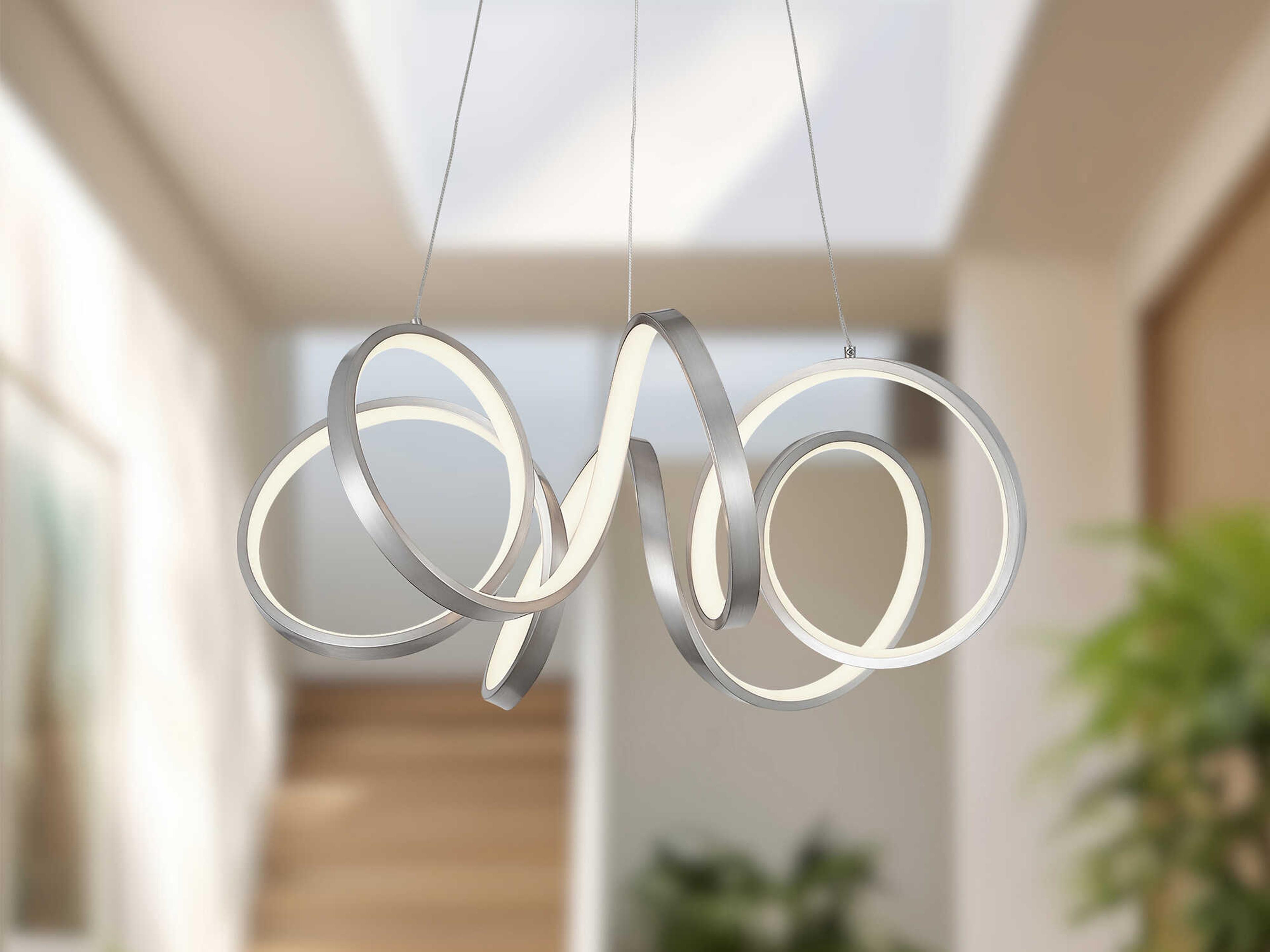 Kuzco Lighting Synergy Antique Silver Chandelier