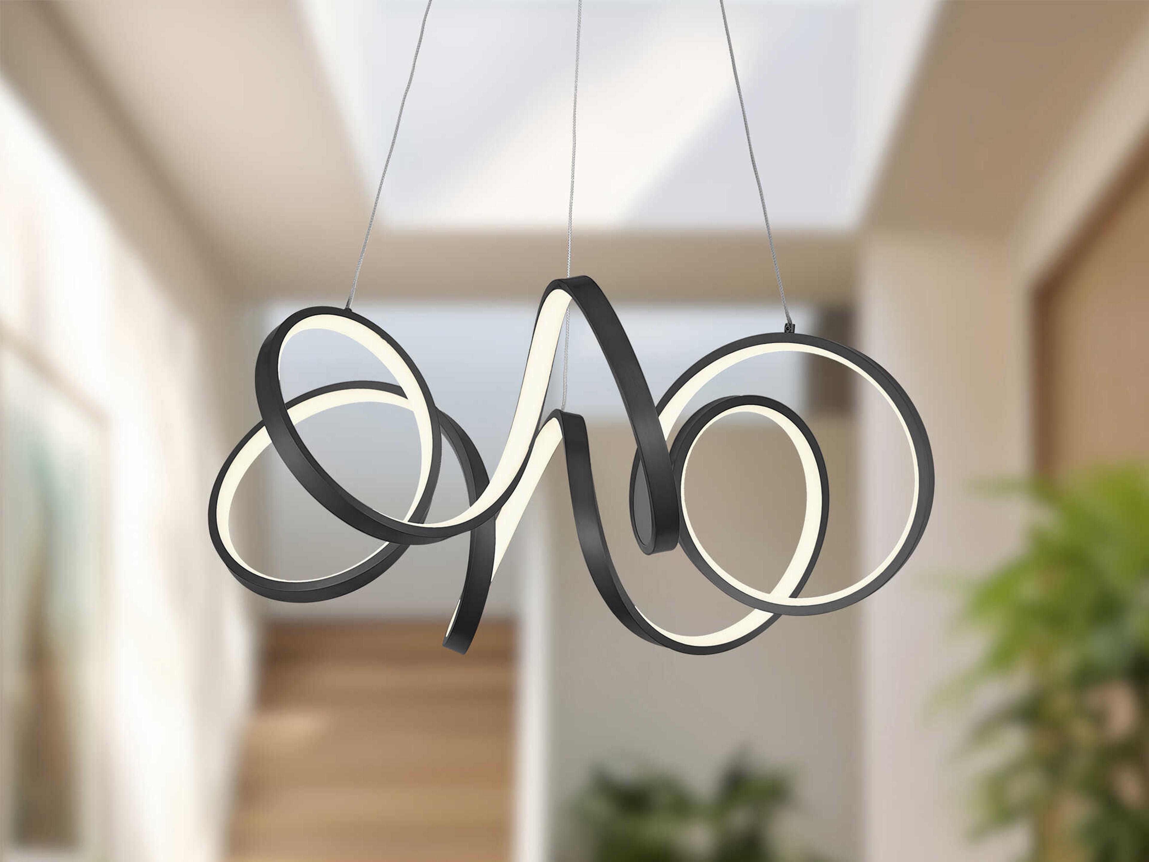 Kuzco Lighting Synergy Black Chandelier