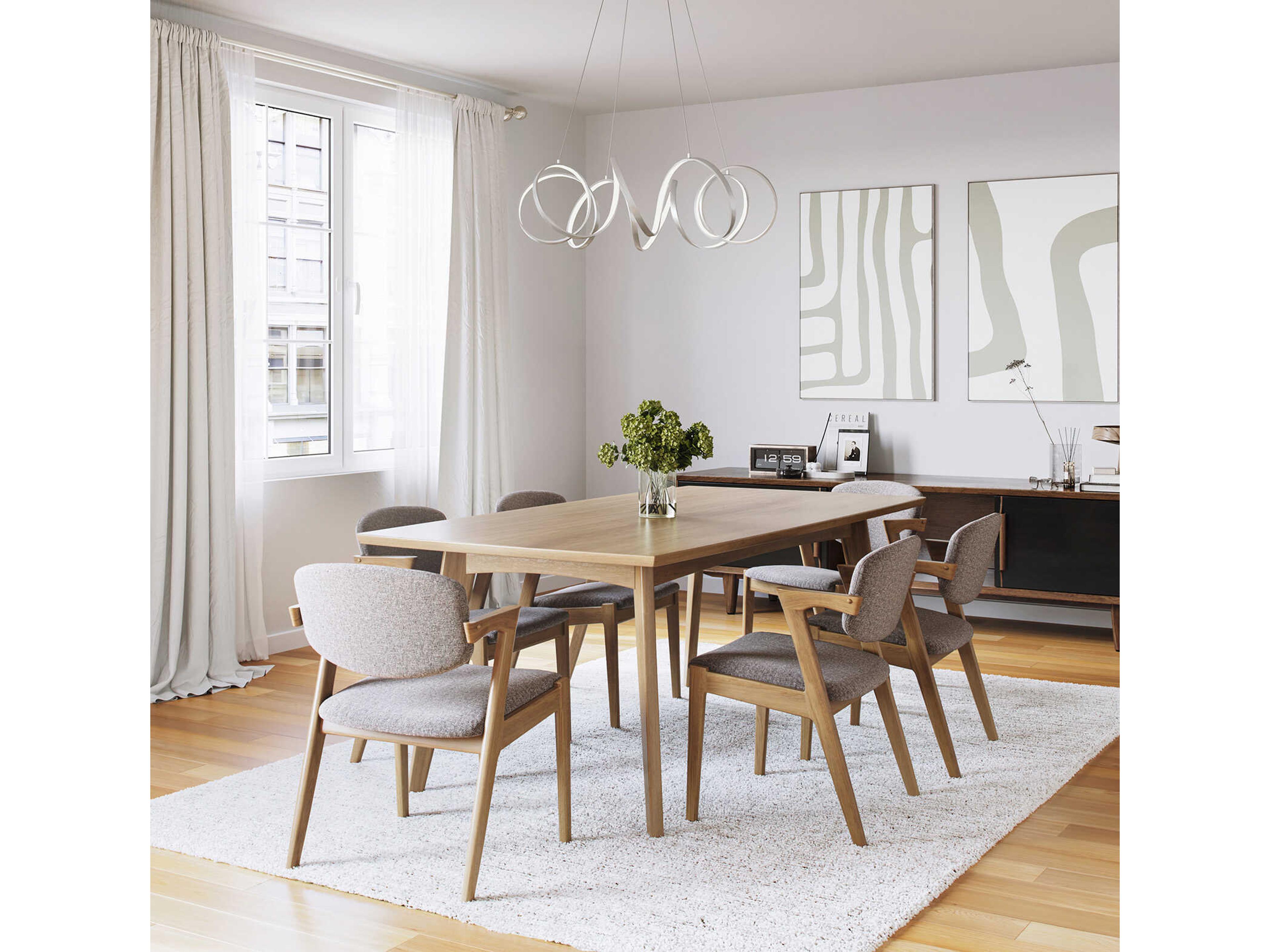 Kuzco Lighting Synergy Antique Silver Chandelier