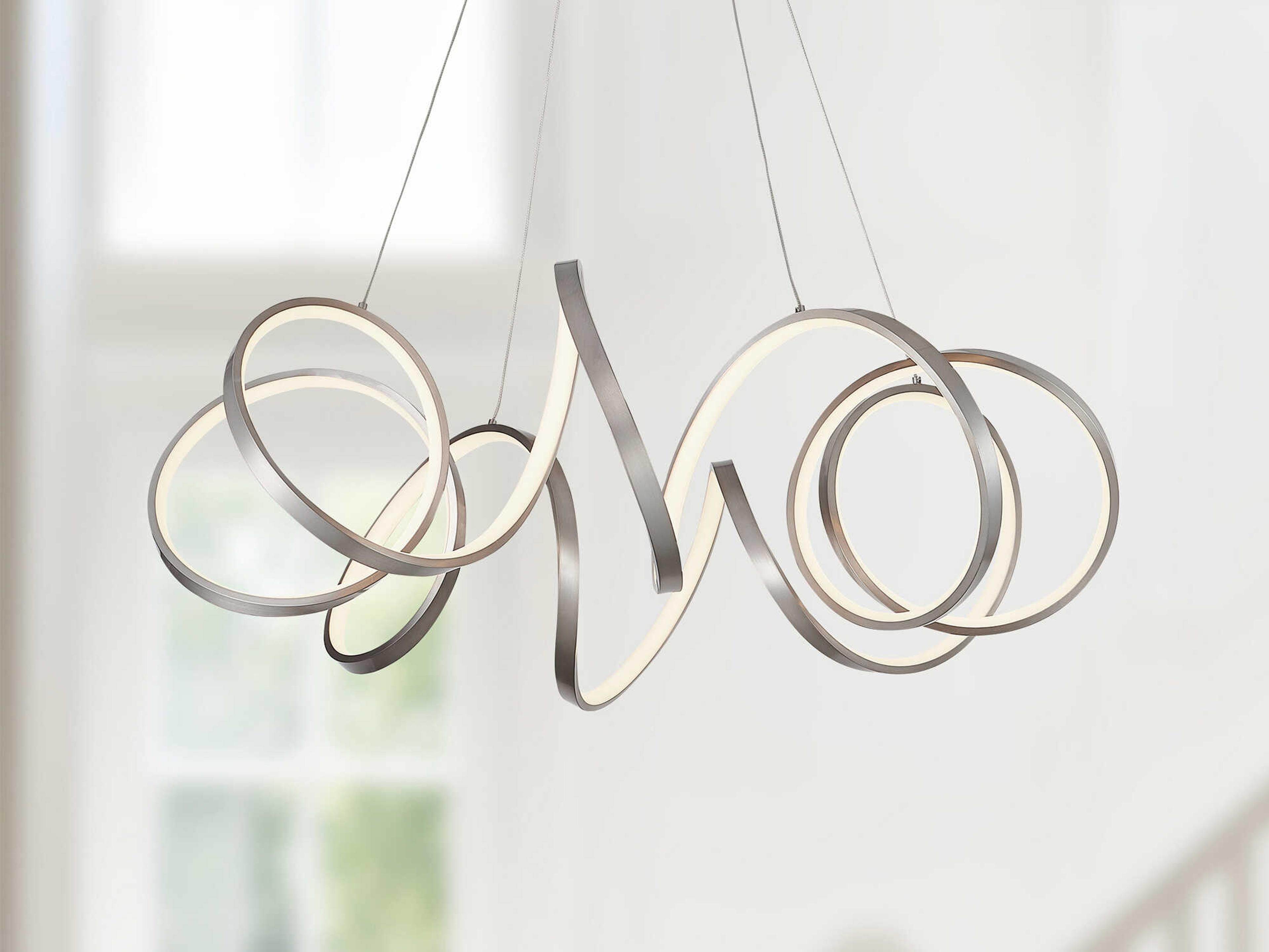 Kuzco Lighting Synergy Antique Silver Chandelier