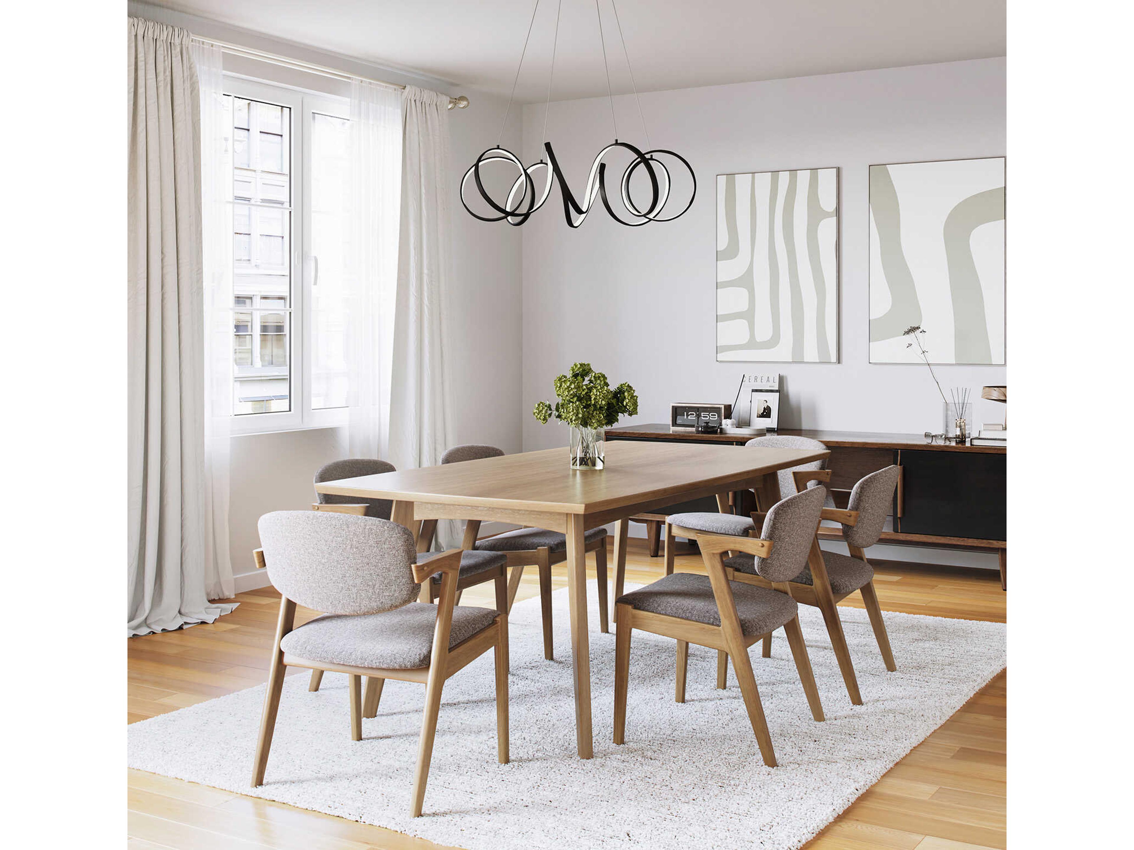 Kuzco Lighting Synergy Black Chandelier