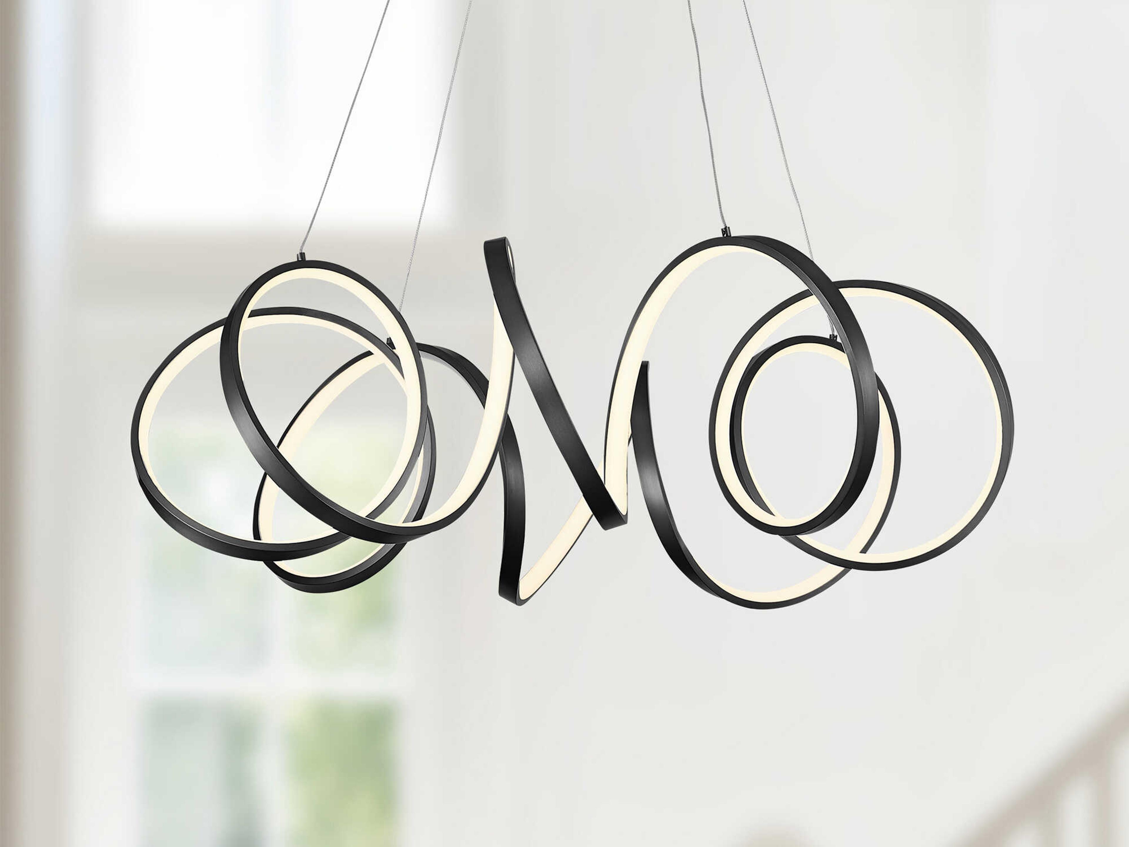 Kuzco Lighting Synergy Black Chandelier