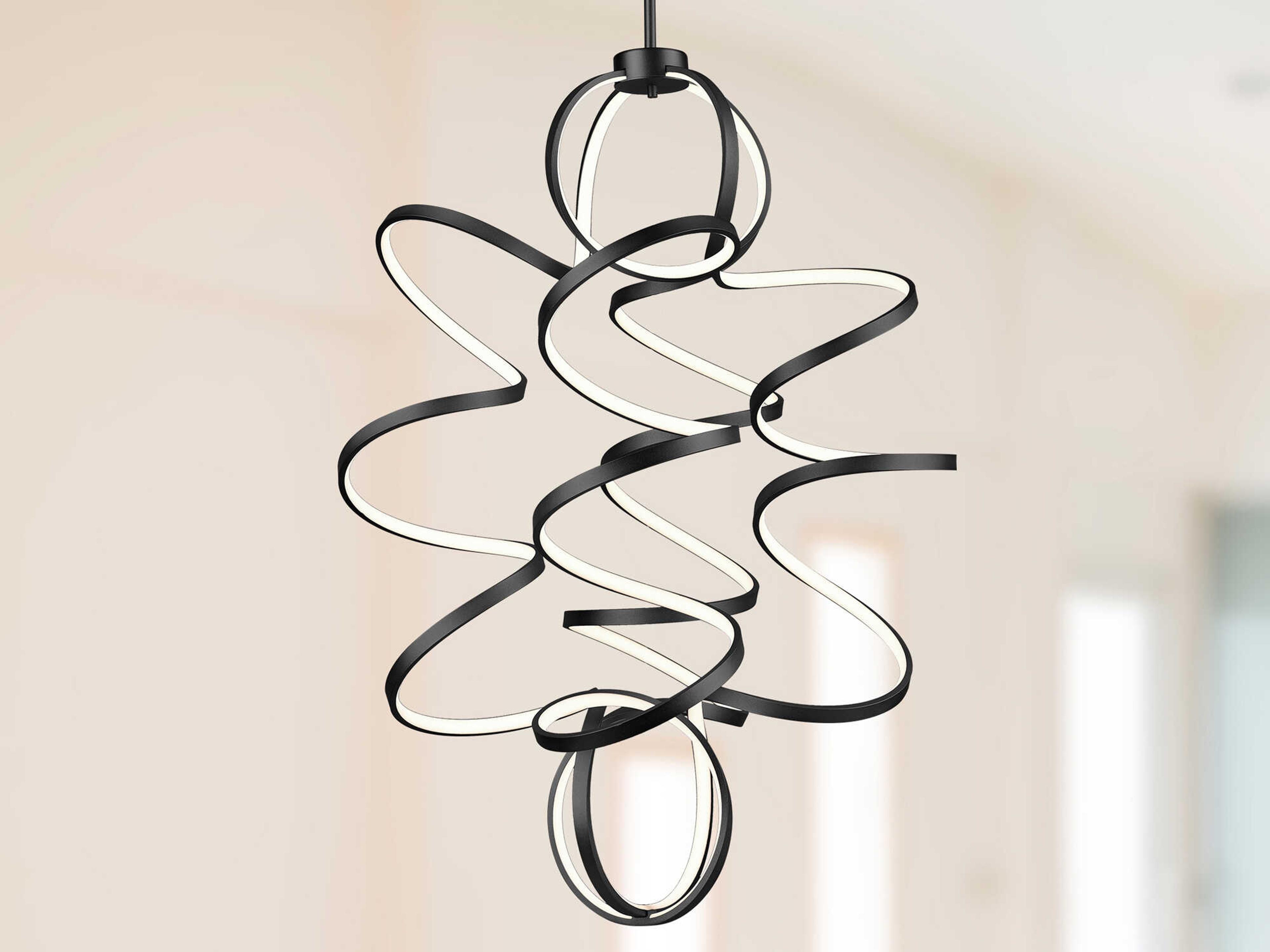 Kuzco Lighting Synergy Black Chandelier