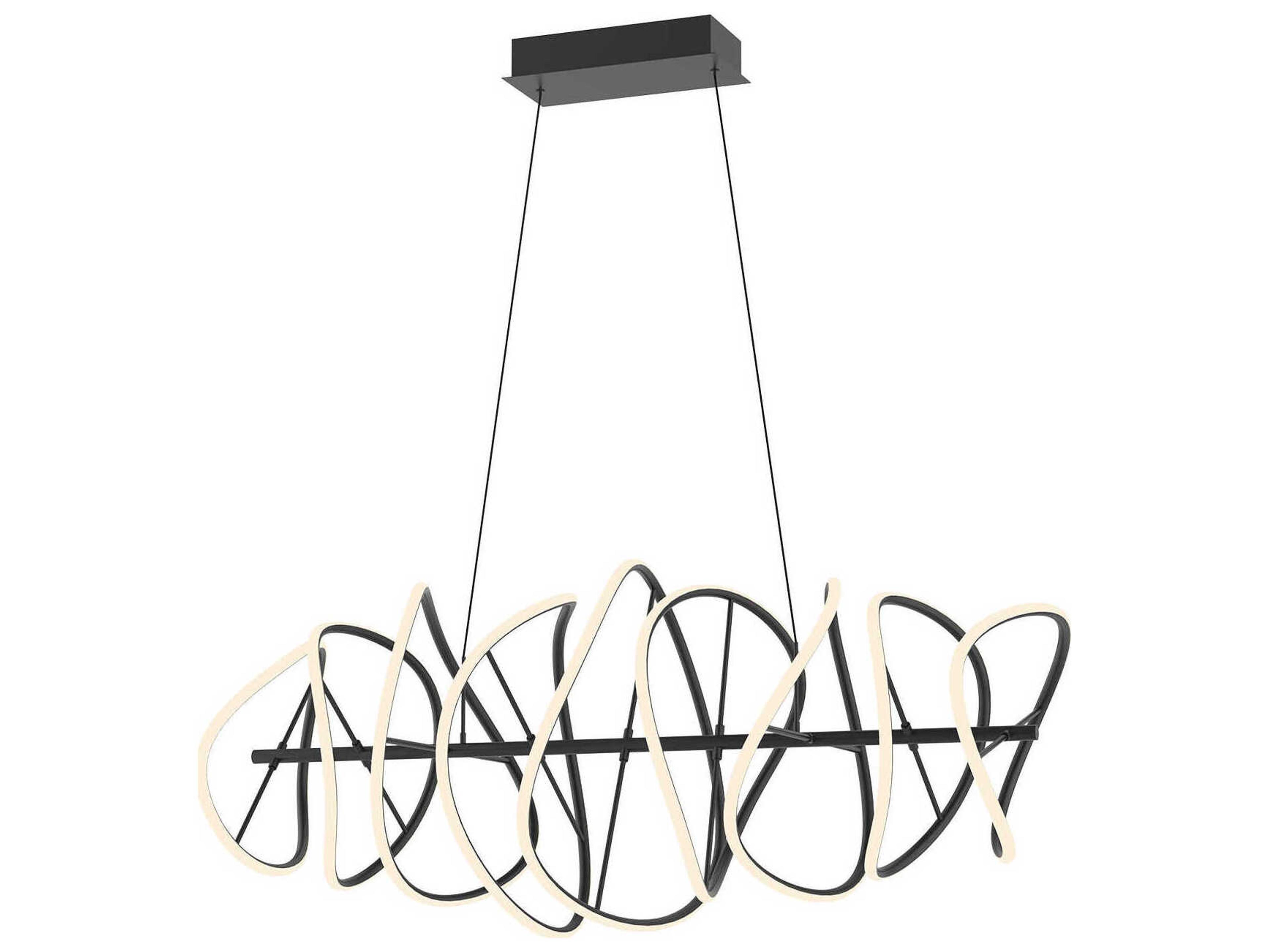Collide Linear Chandelier Sculptural LED