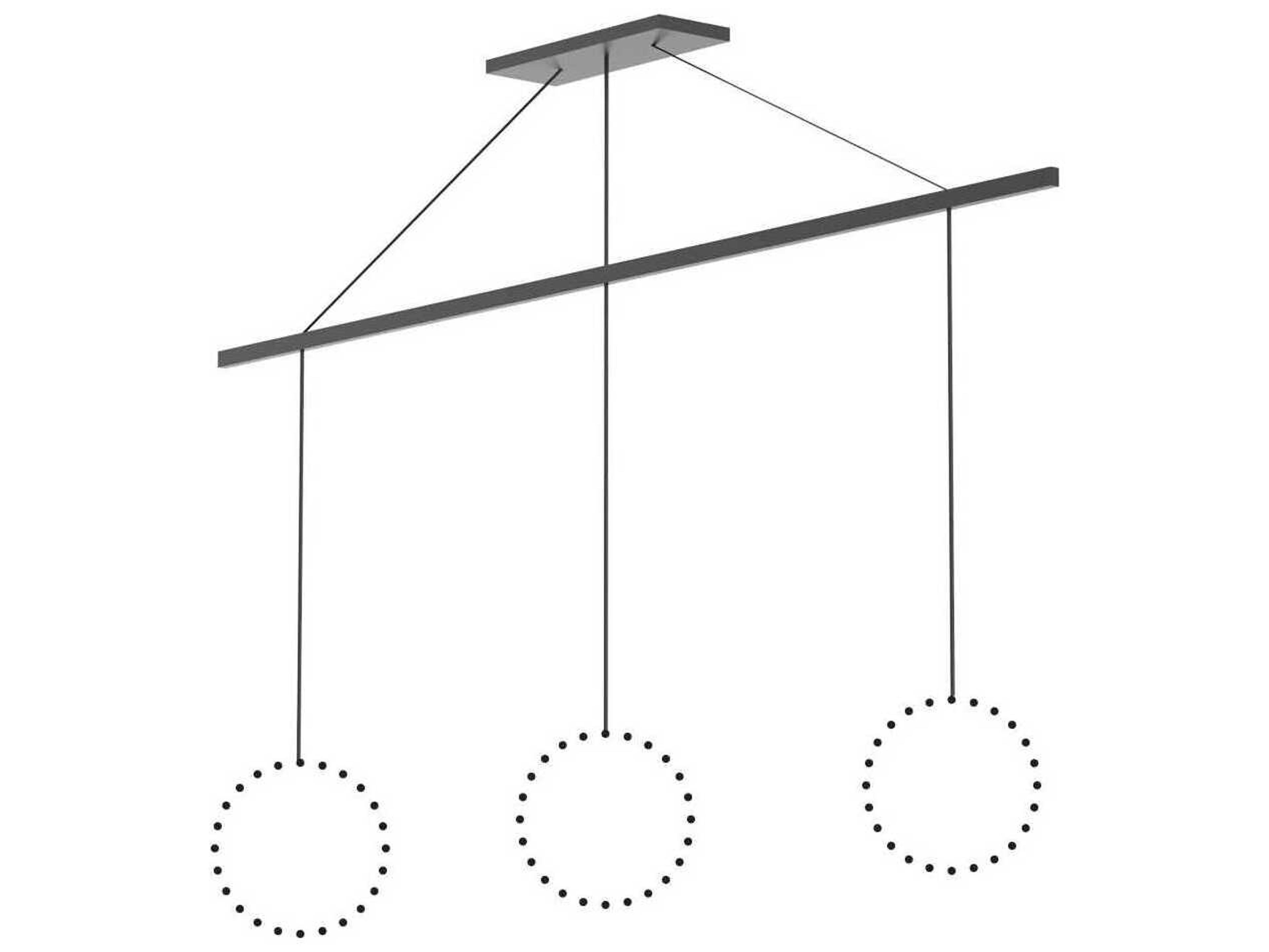 Marquee Black Linear Pendant Canopy System