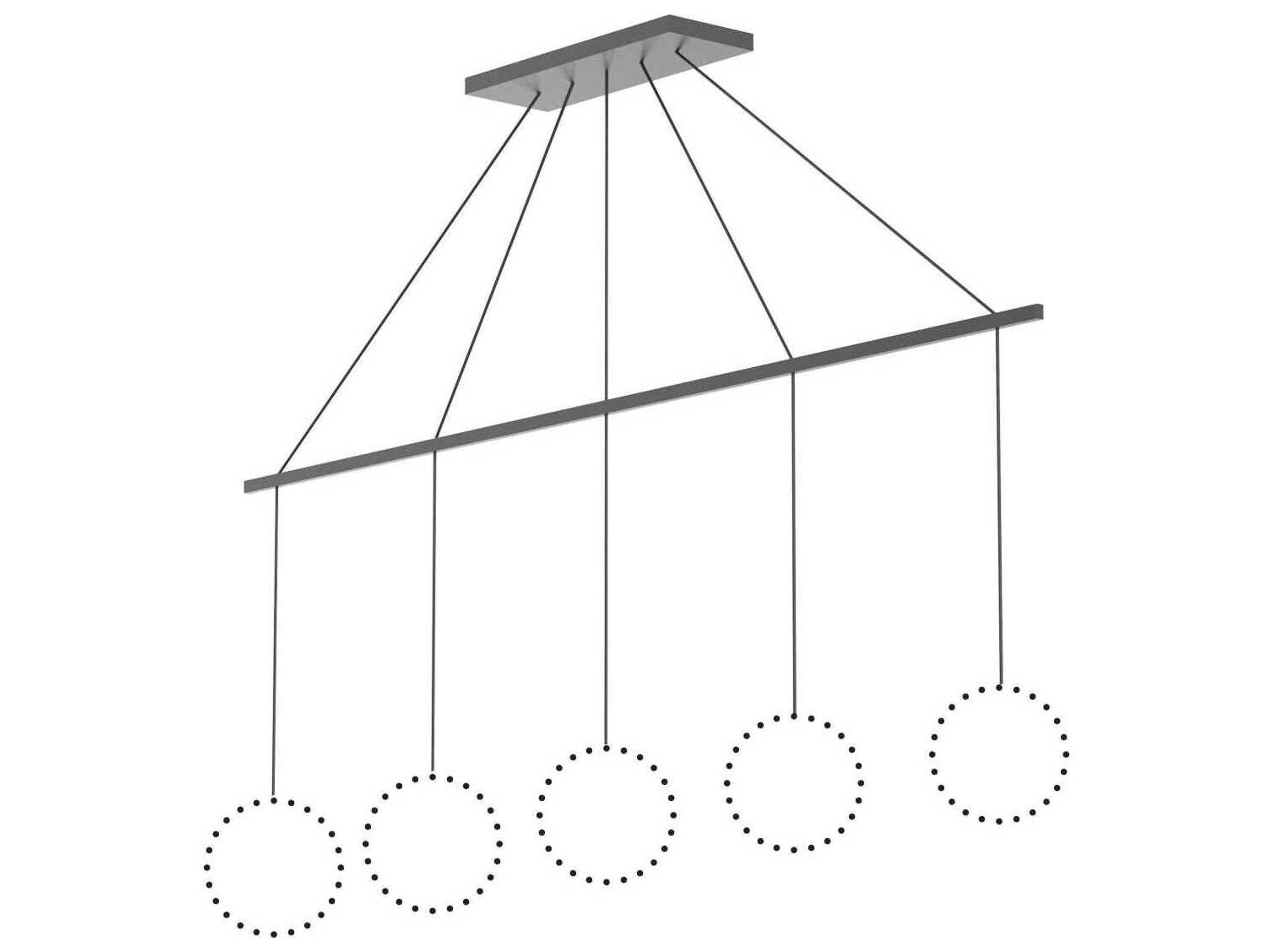 Marquee Graphite Linear Pendant Canopy System