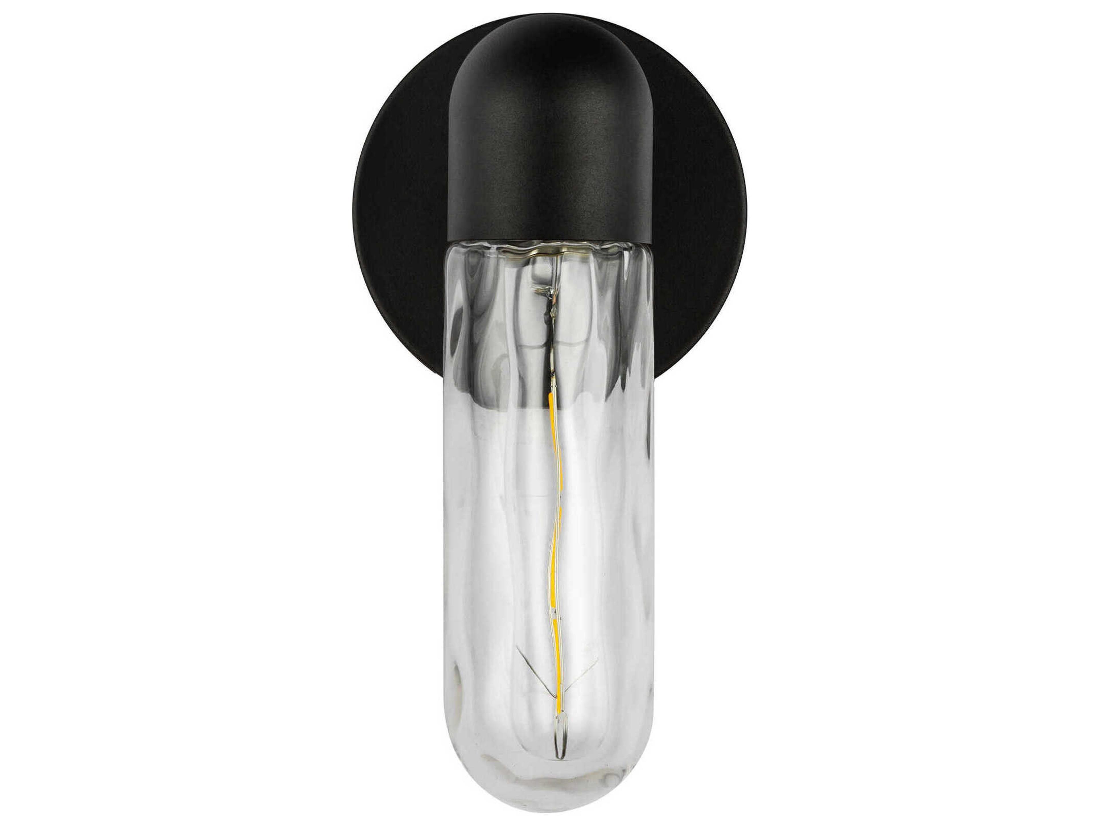 Kuzco Lighting Lima 1-Light Black Wall Sconce