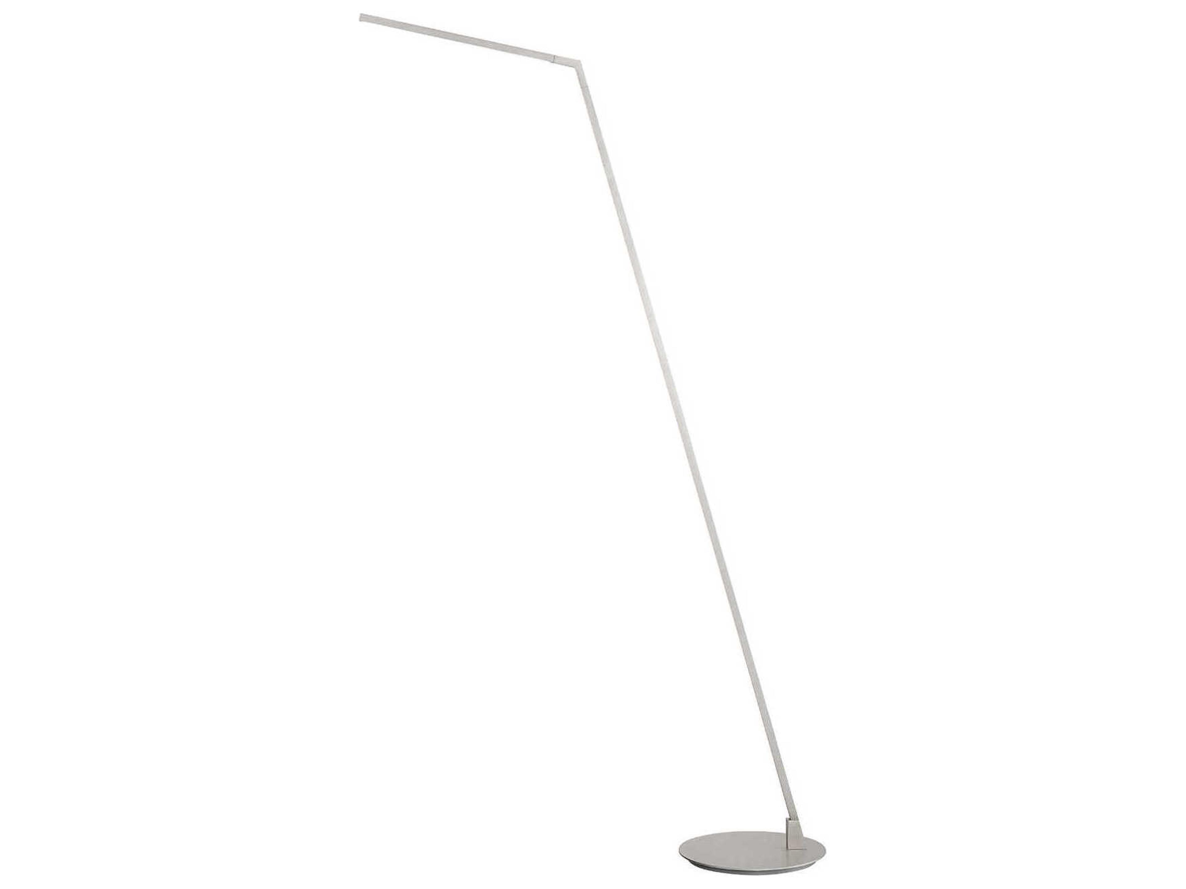 Miter Brushed Nickel Floor Lamp