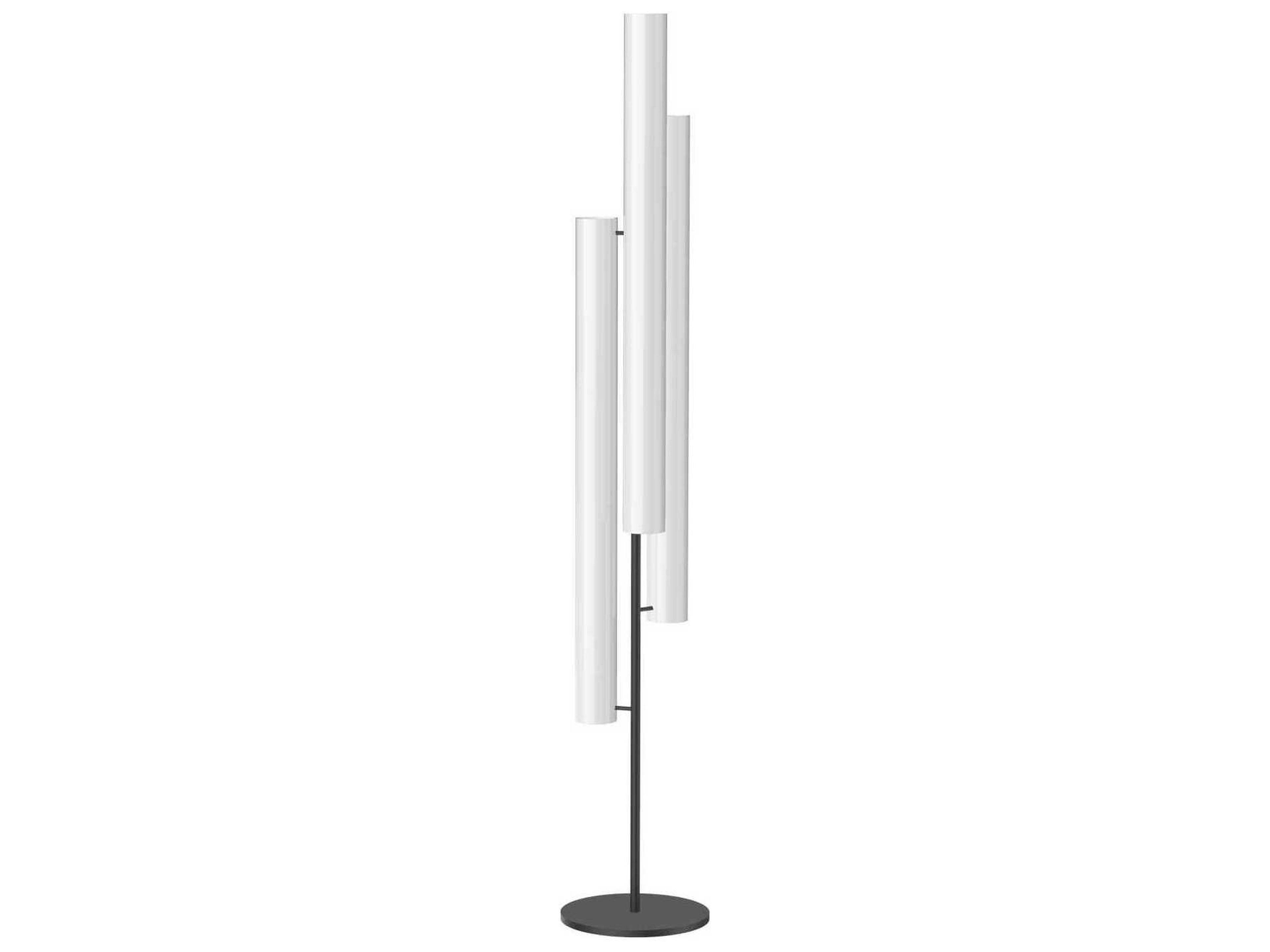 Gramercy Black Frosted Glass Floor Lamp