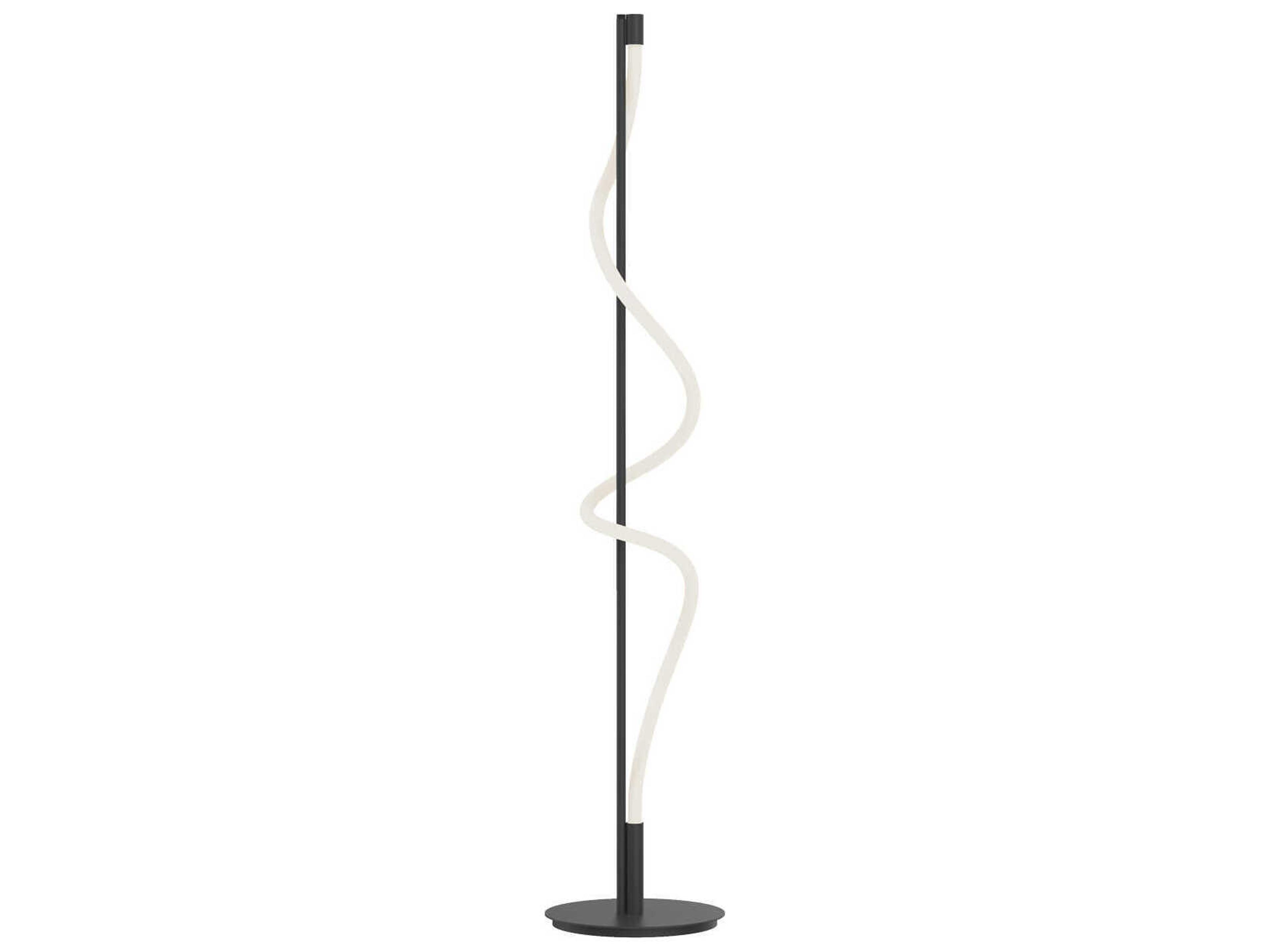 Cursive Black Floor Lamp
