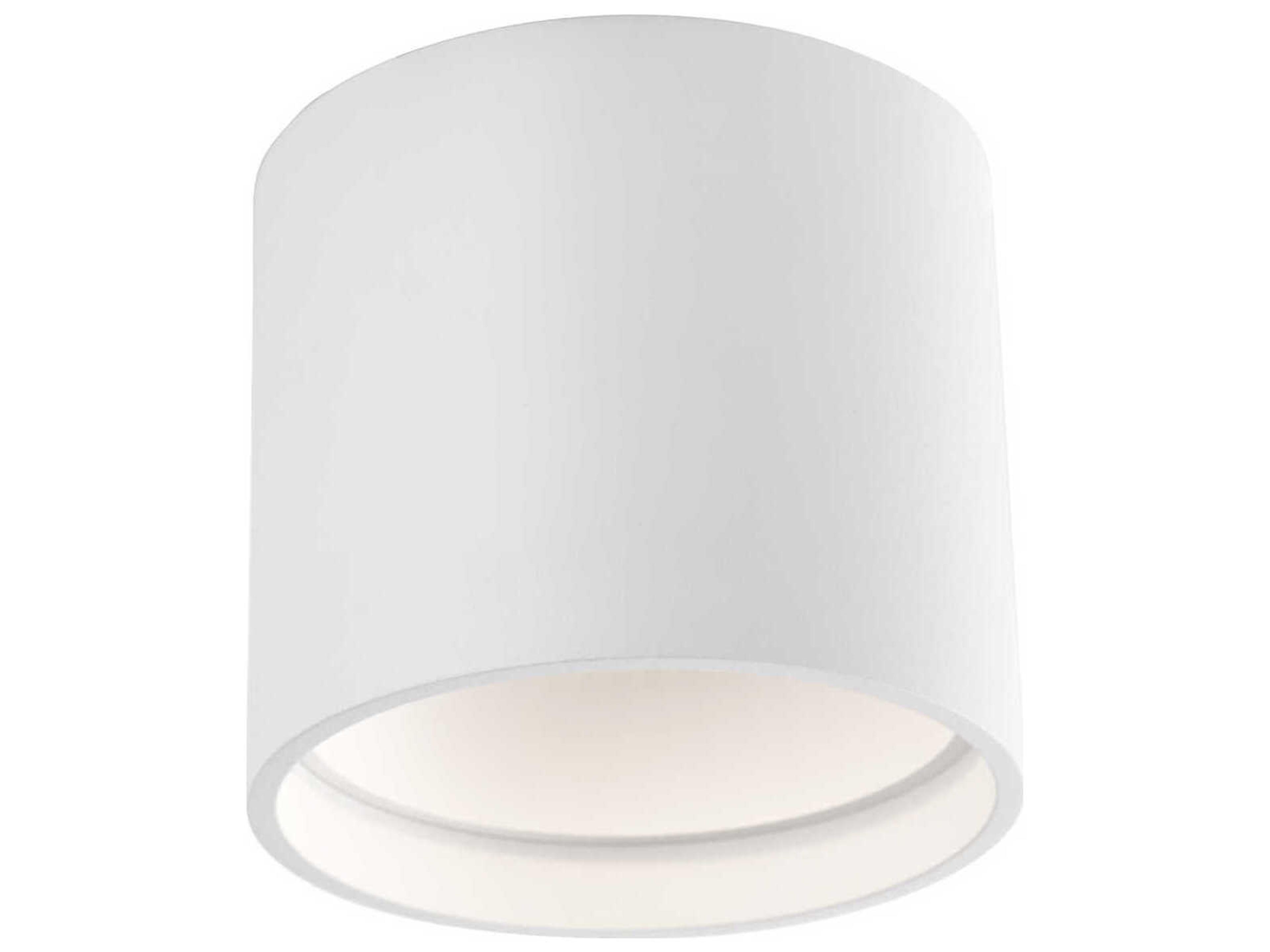 Falco White Cylinder Flush Mount