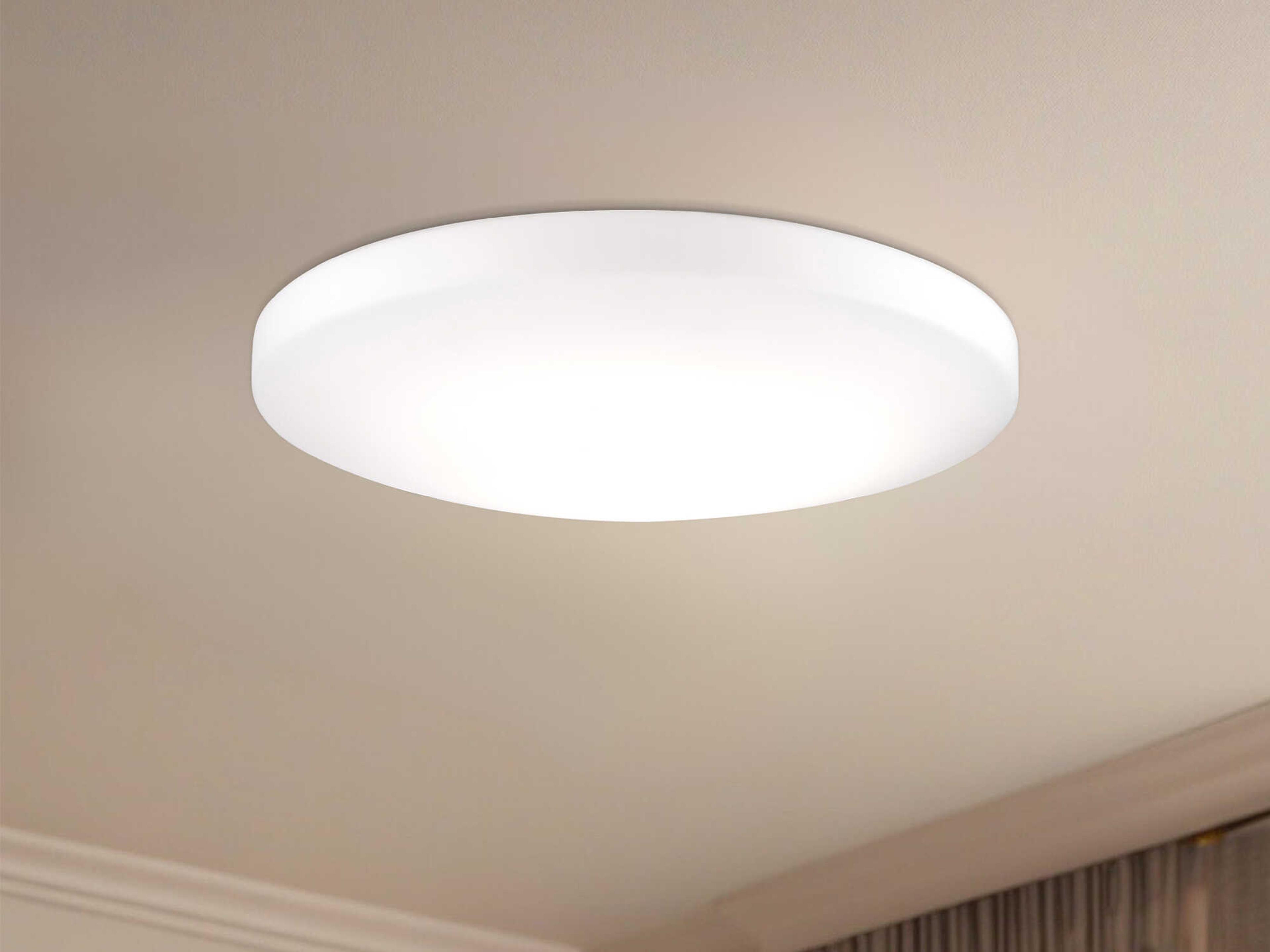 Kuzco Lighting Trafalgar White Round Flush Mount