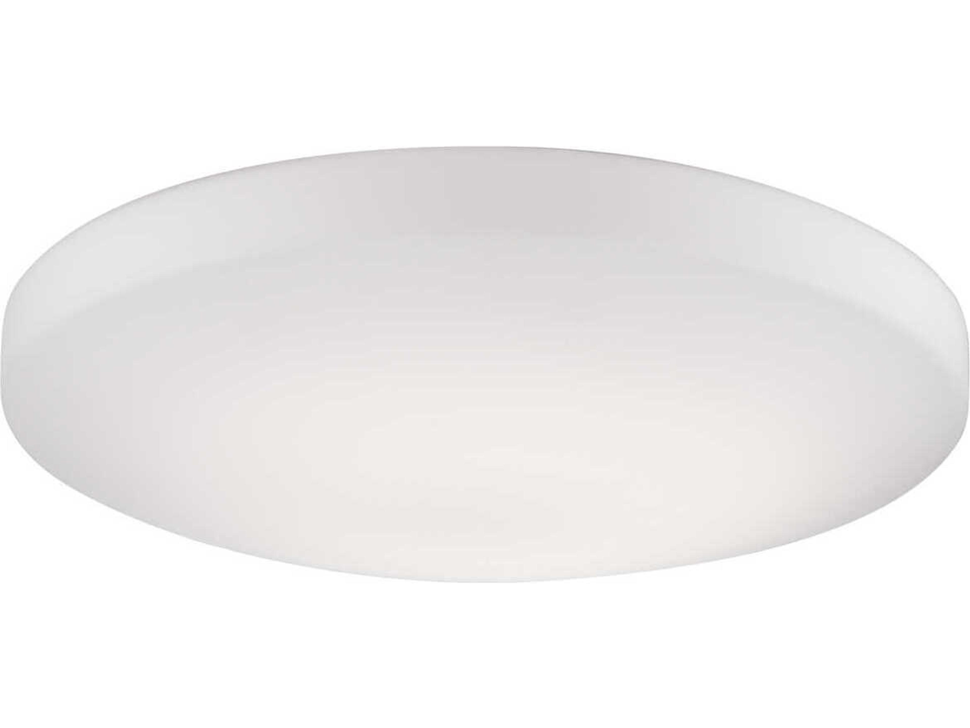 Trafalgar White Round Flush Mount