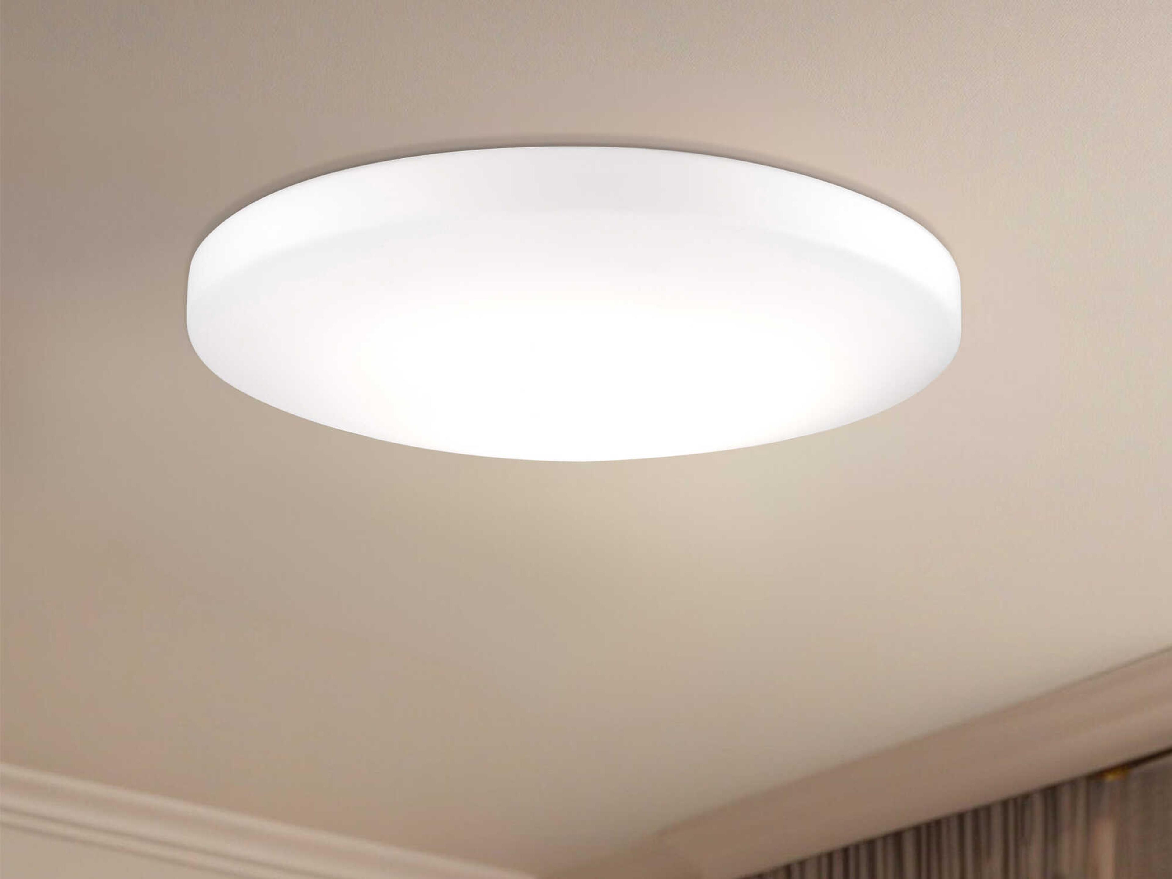 Kuzco Lighting Trafalgar White Round Flush Mount