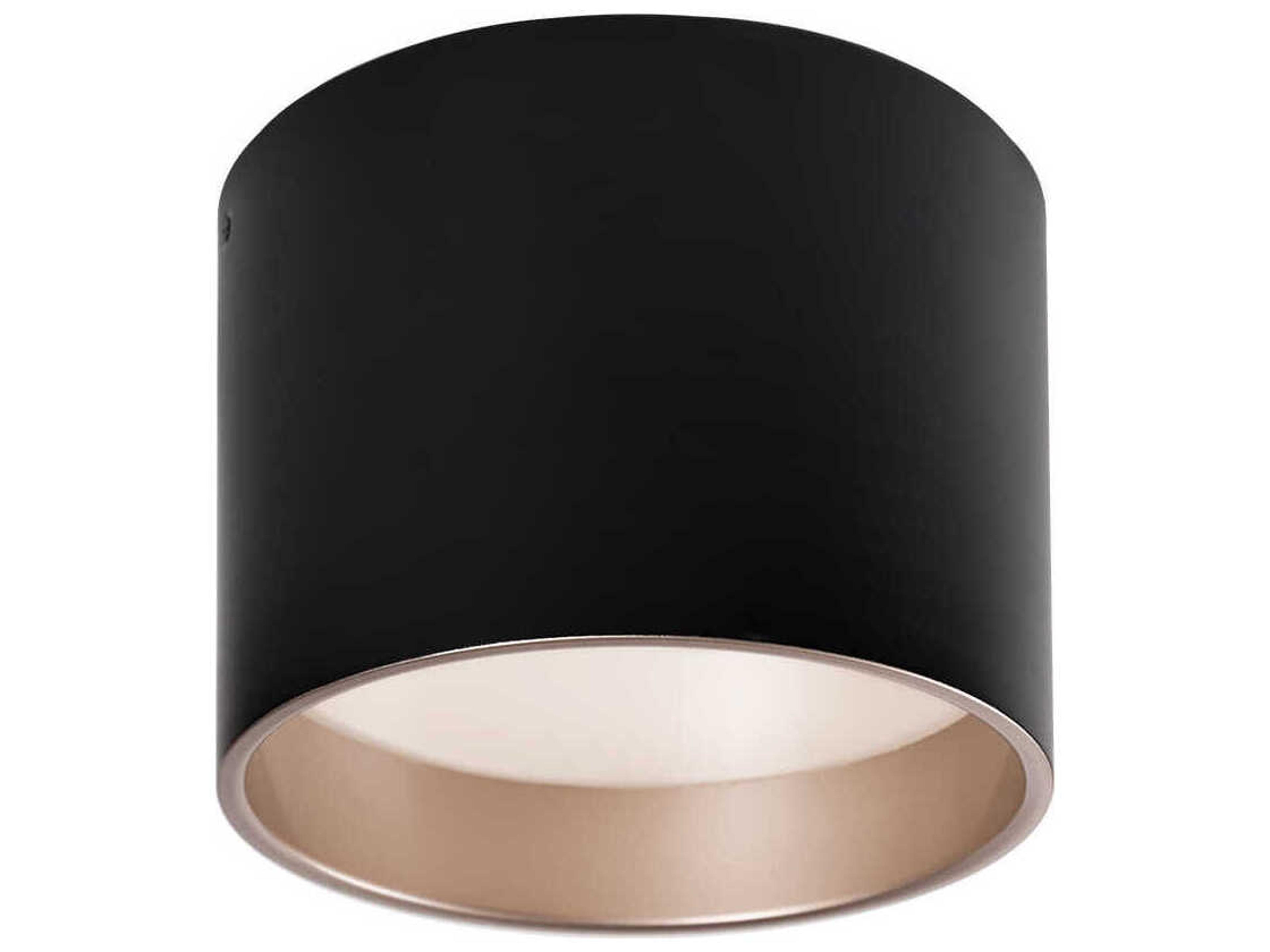 Mousinni Black Round Flush Mount