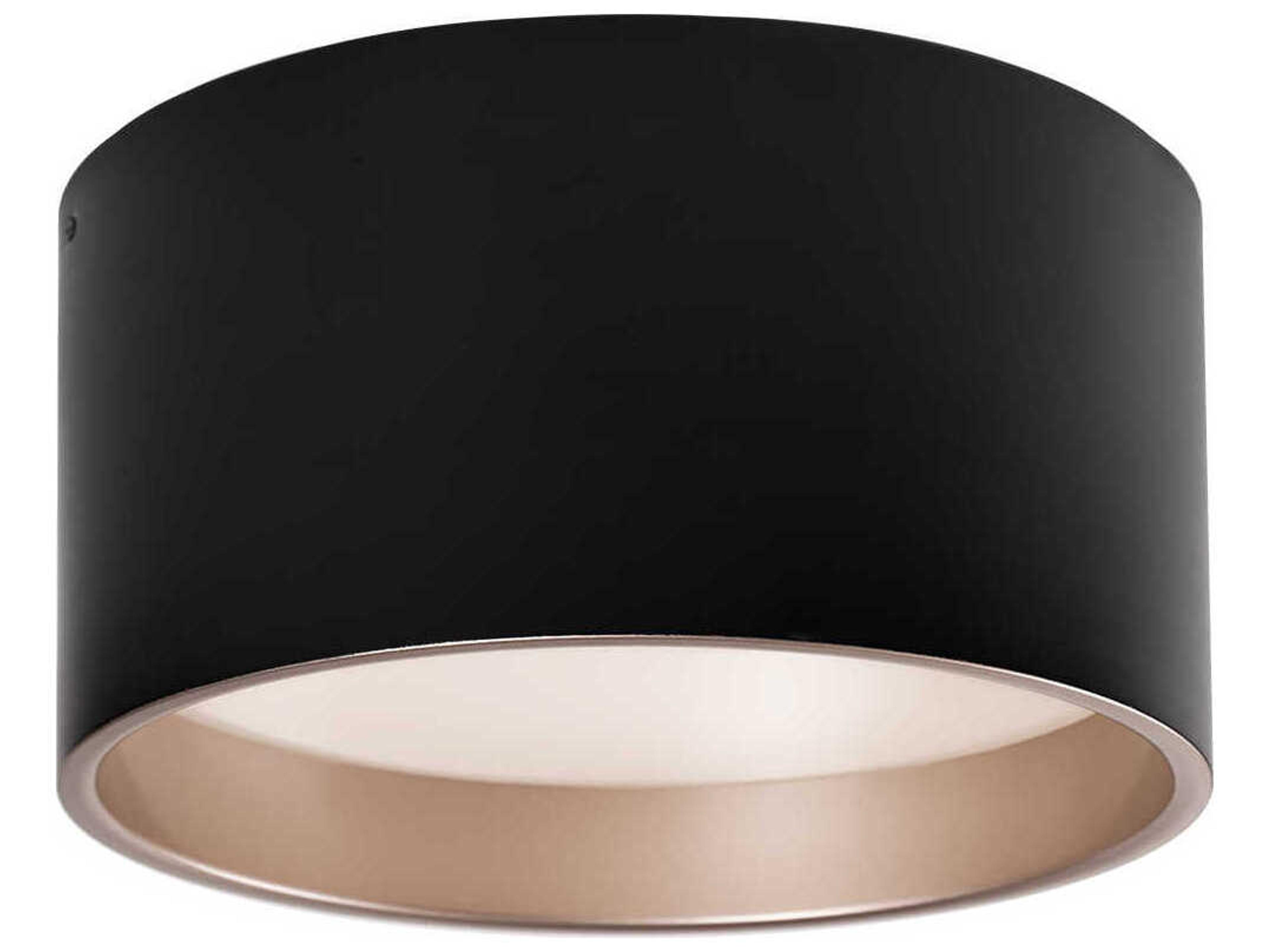 Mousinni Black Round Flush Mount