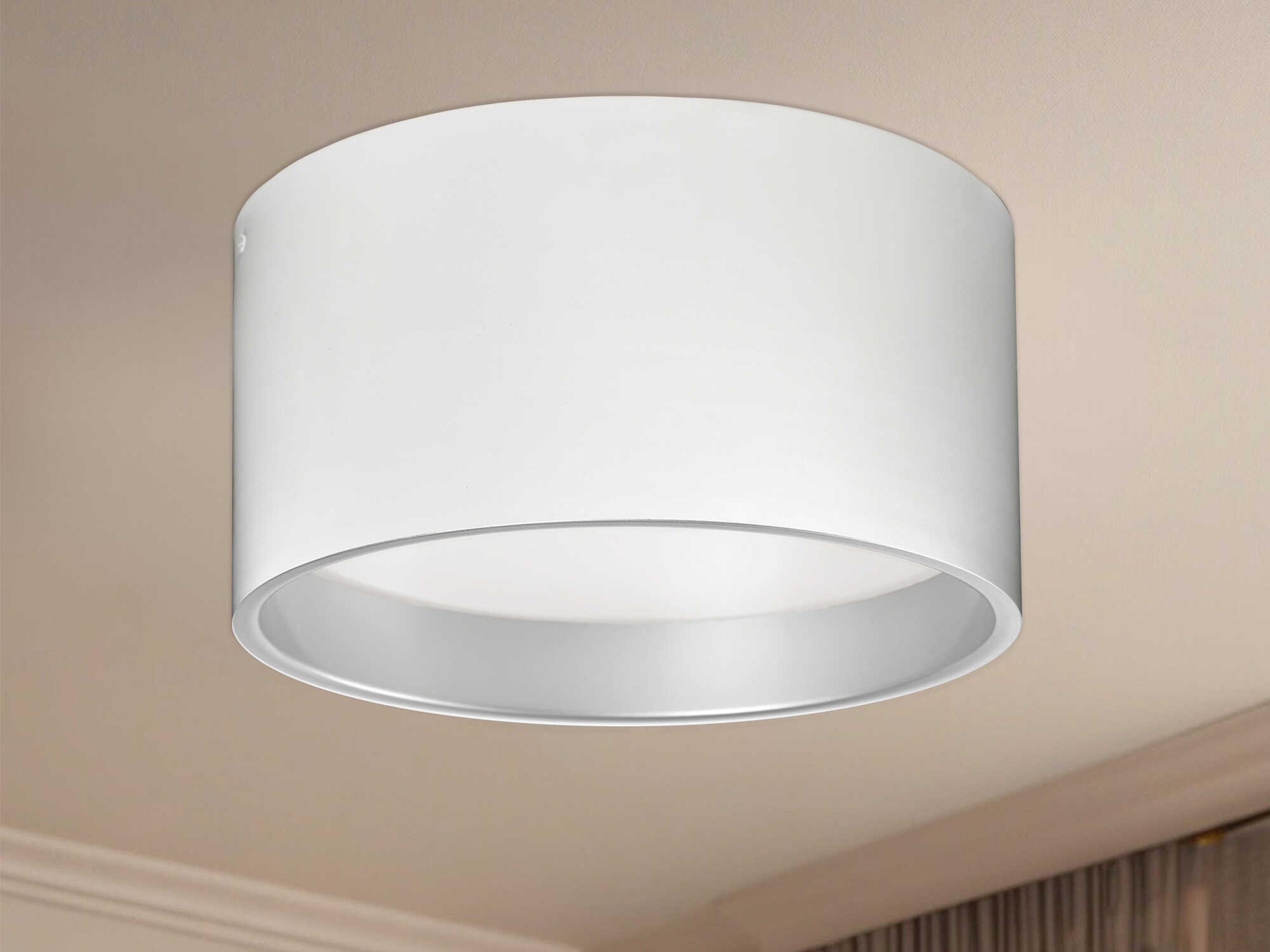 Kuzco Lighting Mousinni White Round Flush Mount