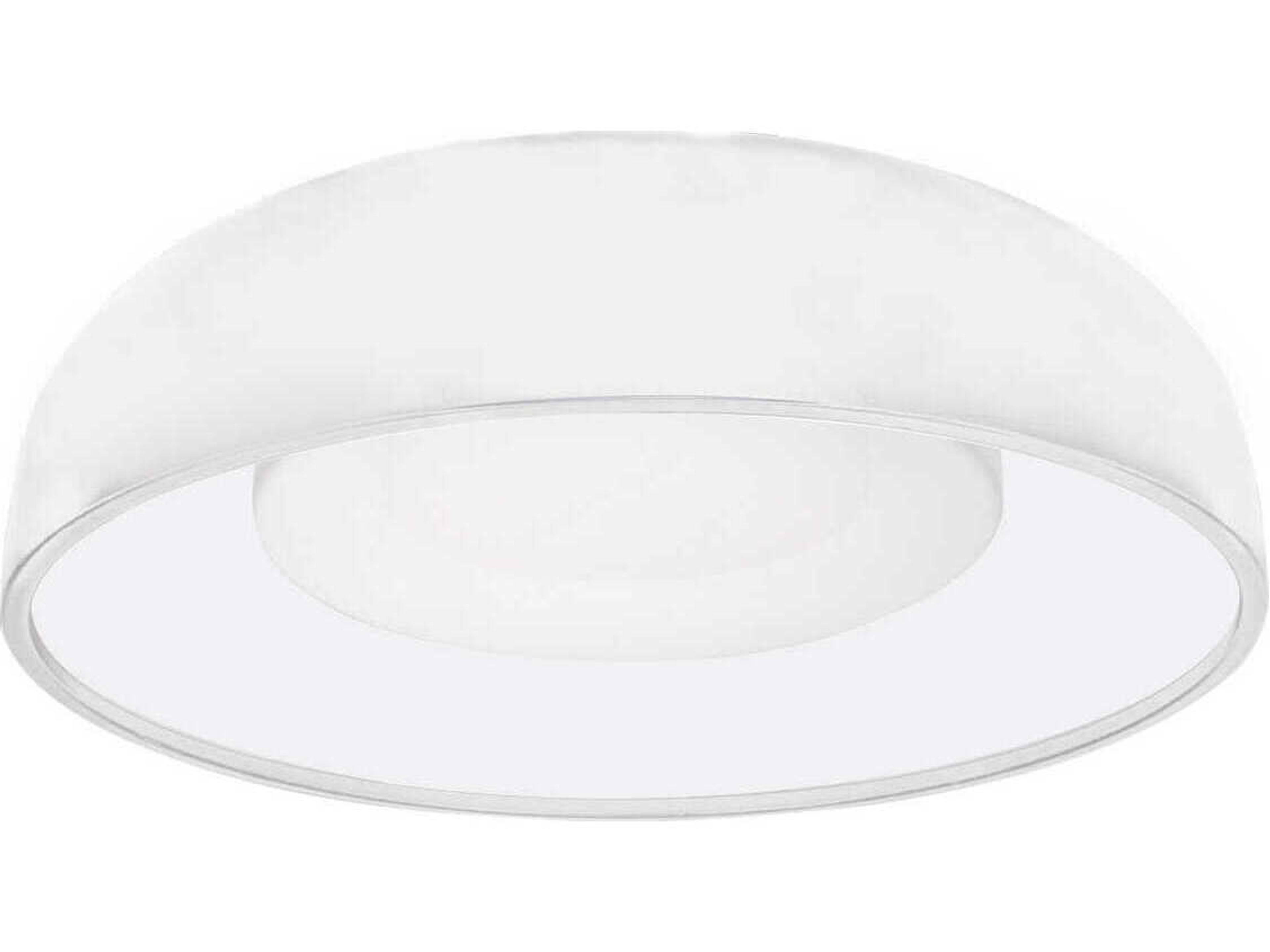 Beacon White Round Flush Mount
