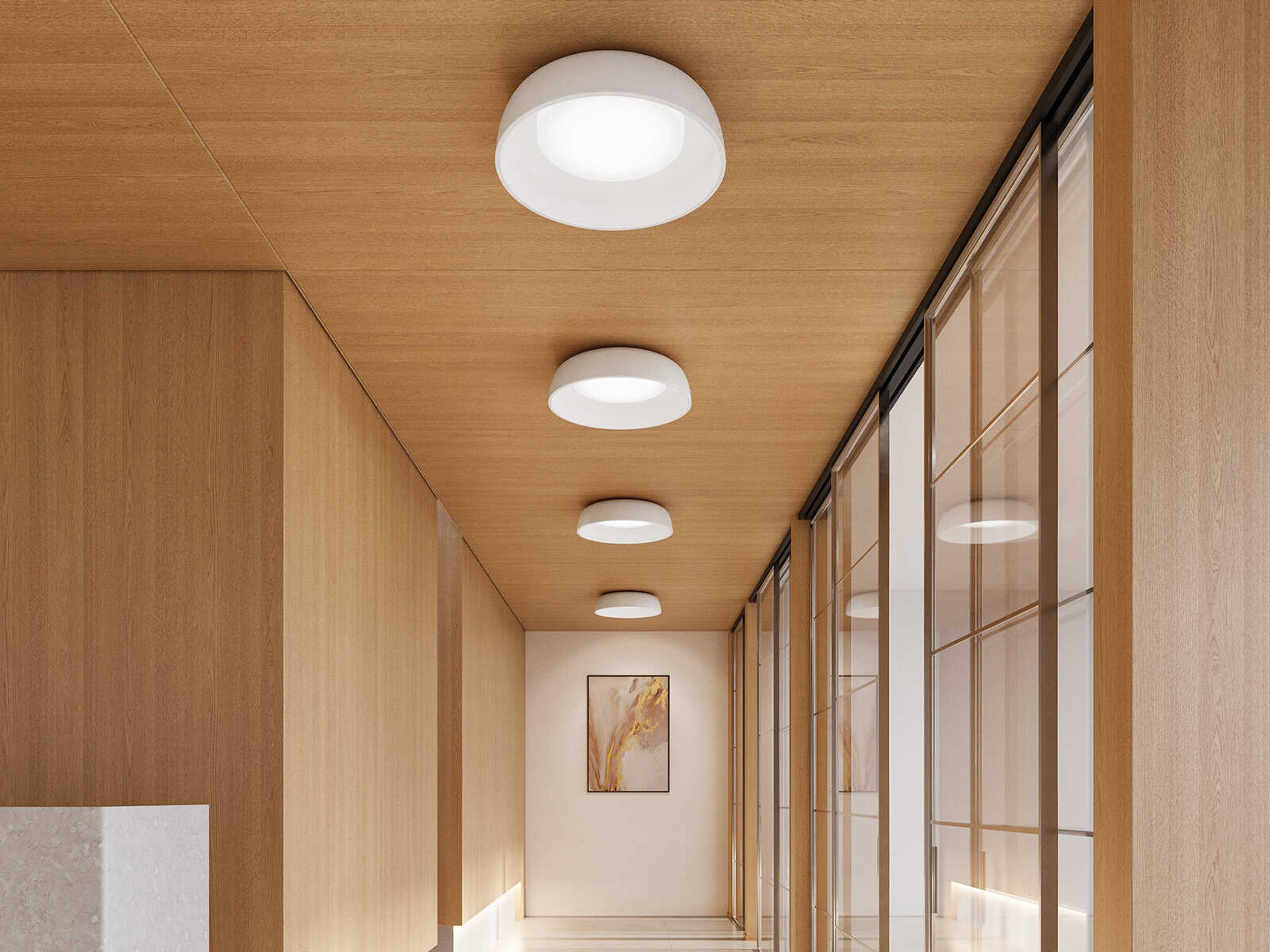 Kuzco Lighting Beacon White Round Flush Mount