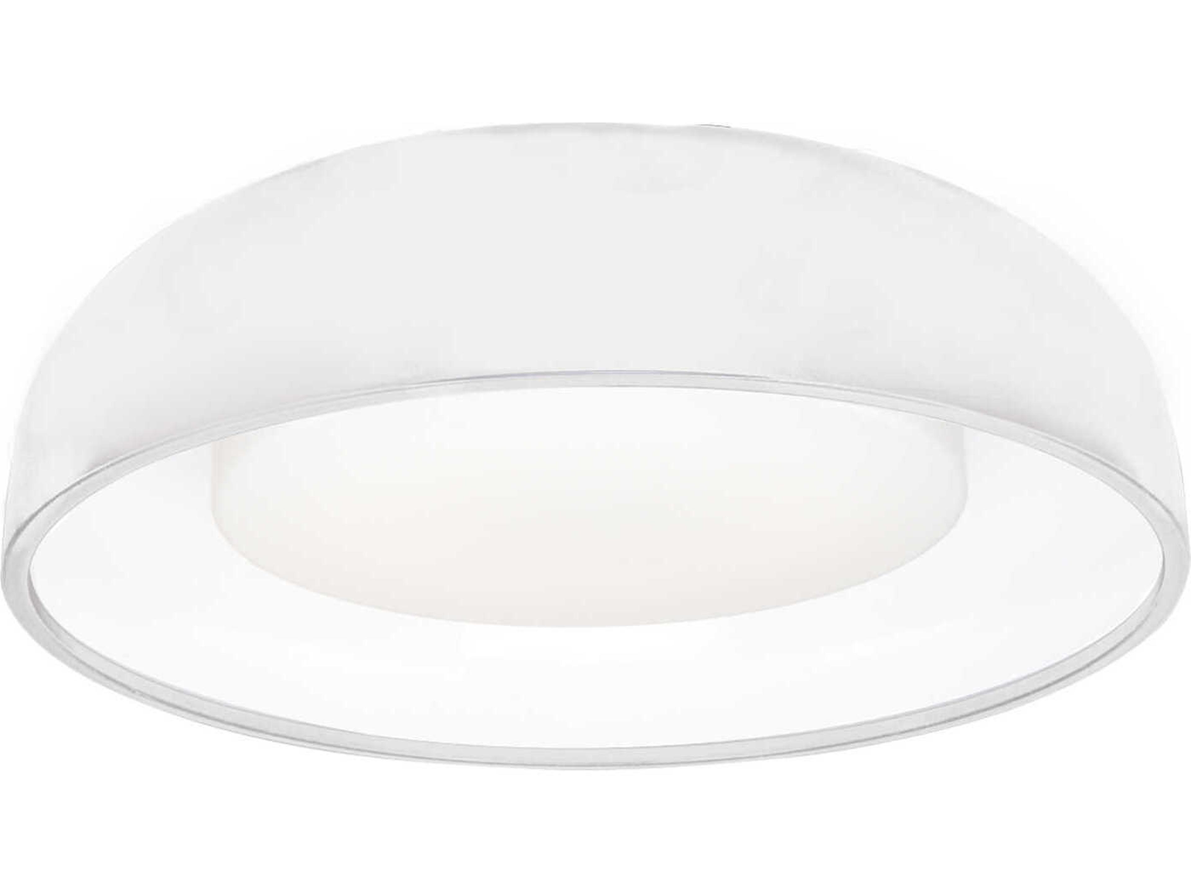 Beacon White Round Flush Mount