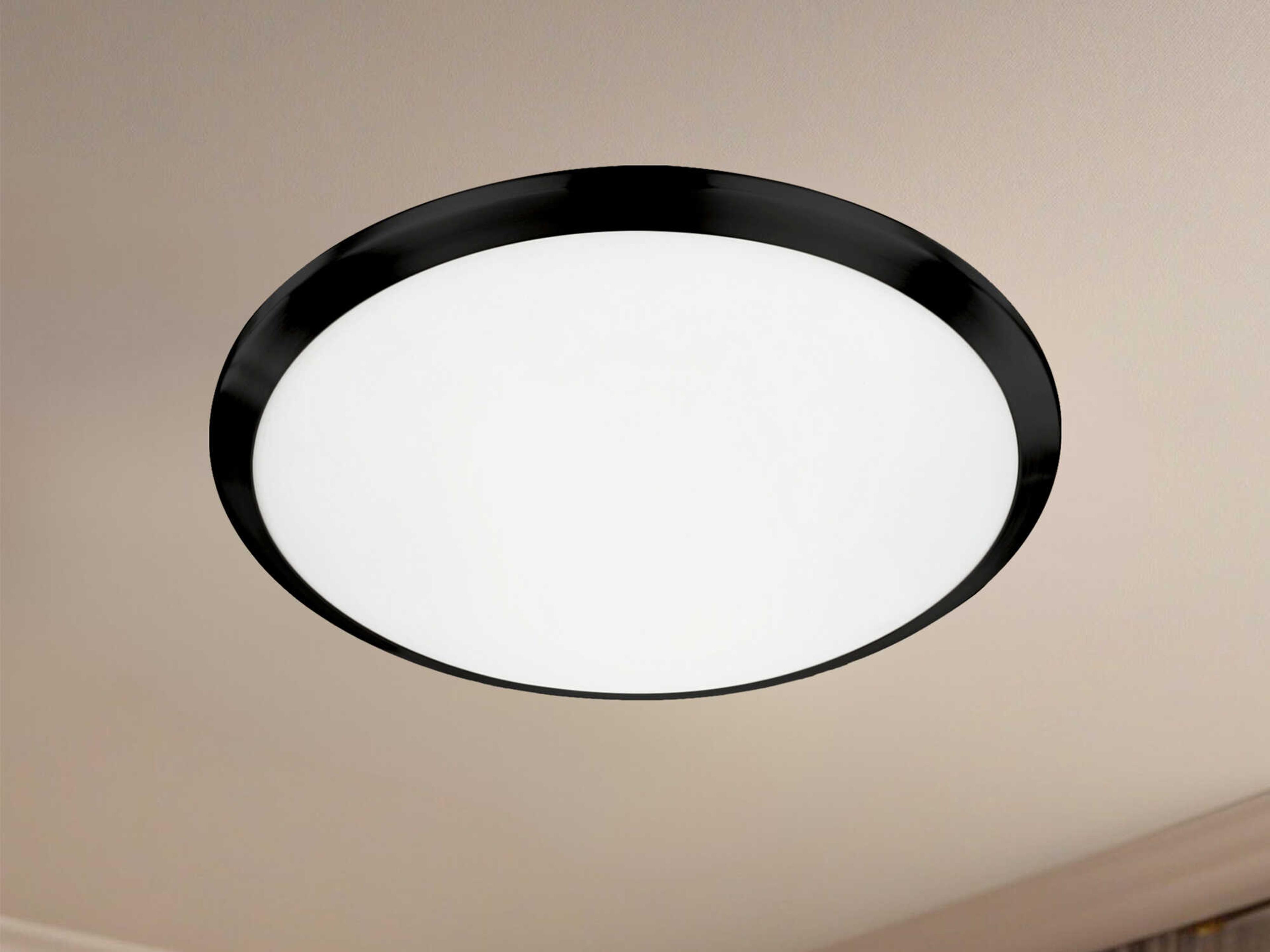 Kuzco Lighting Malta Black Round Flush Mount