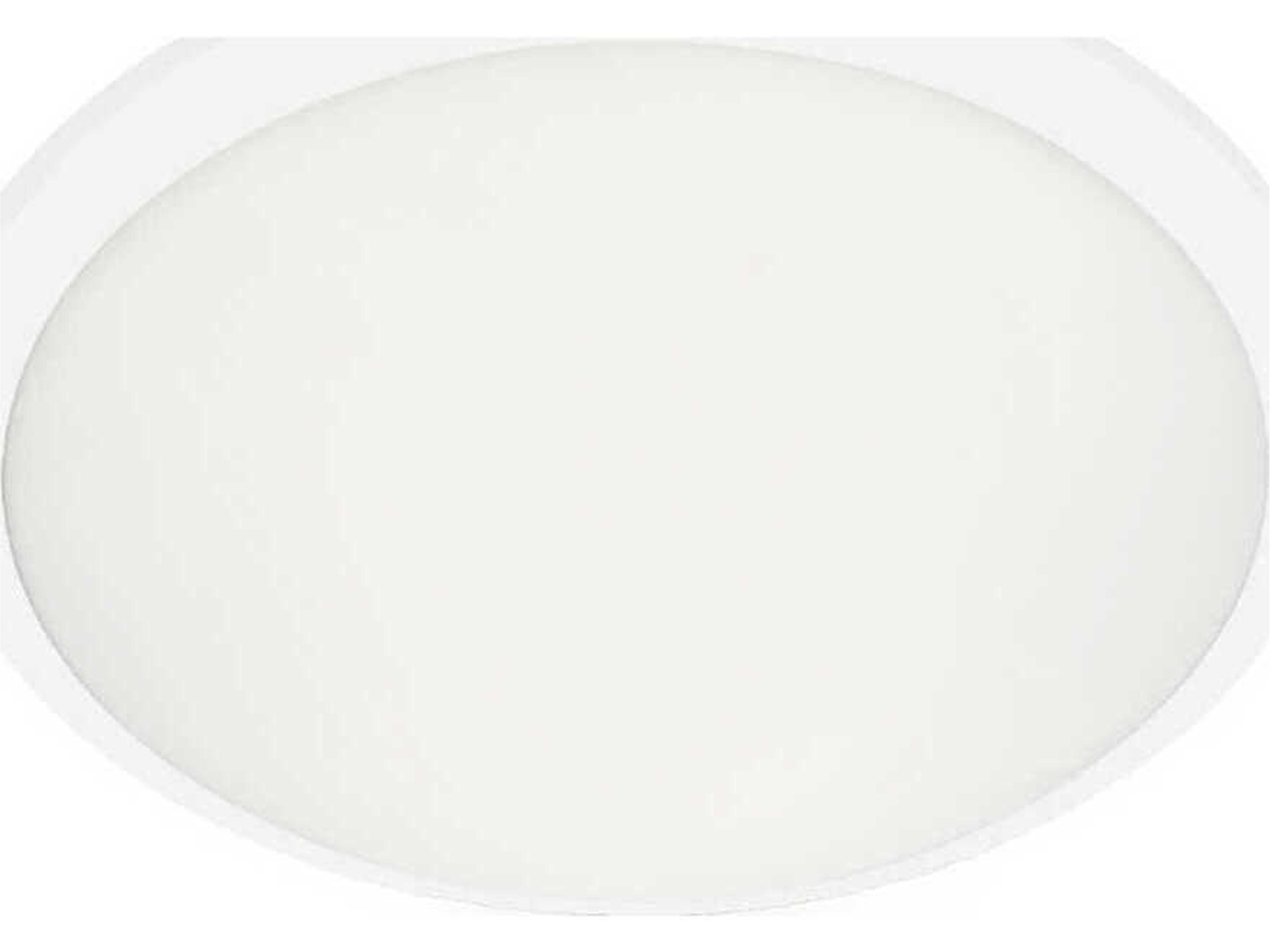 Malta White Round Flush Mount