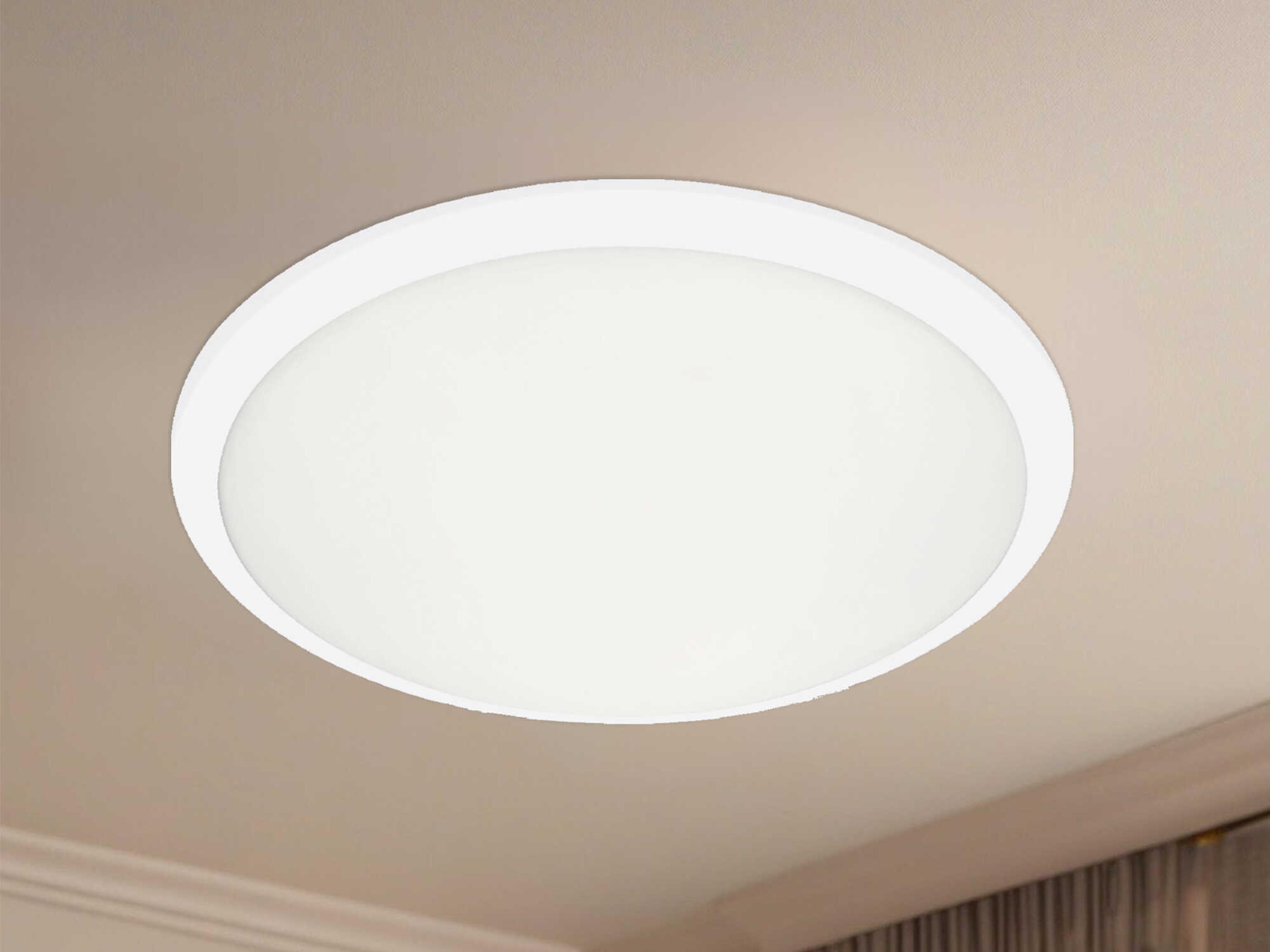 Kuzco Lighting Malta White Round Flush Mount
