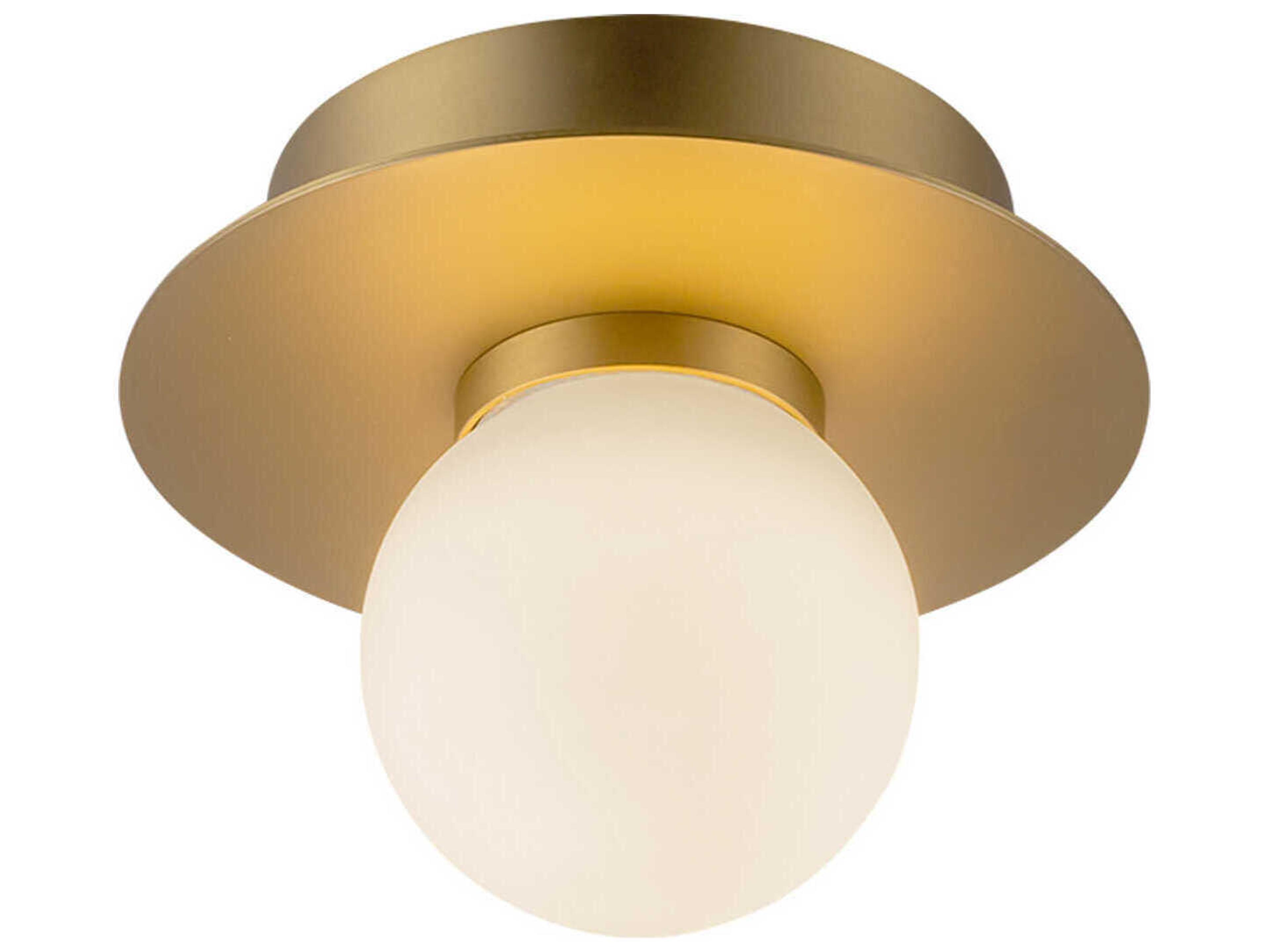 Kuzco Lighting Elixir Brushed Gold Globe Flush Mount