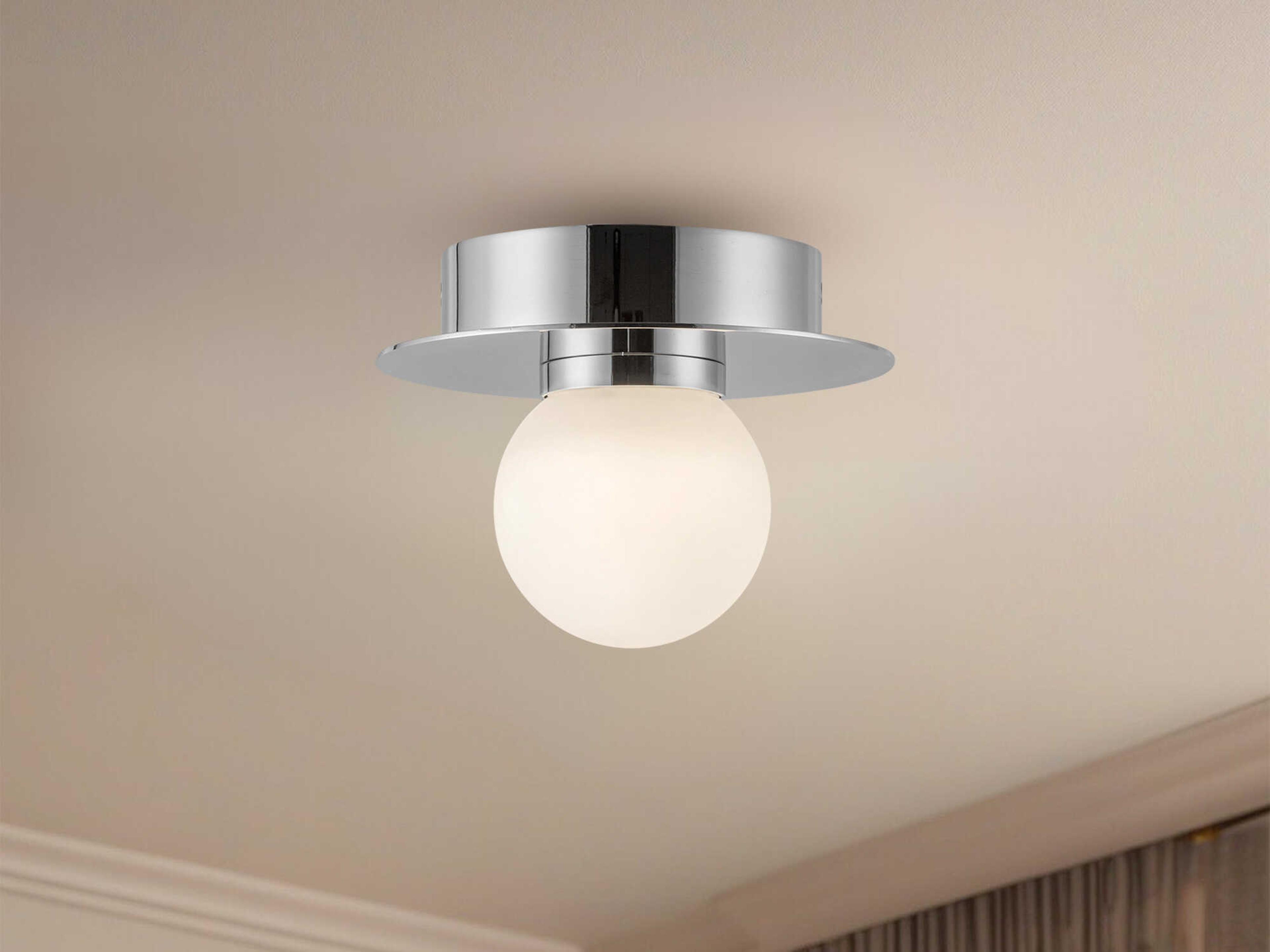 Kuzco Lighting Elixir Chrome Globe Flush Mount