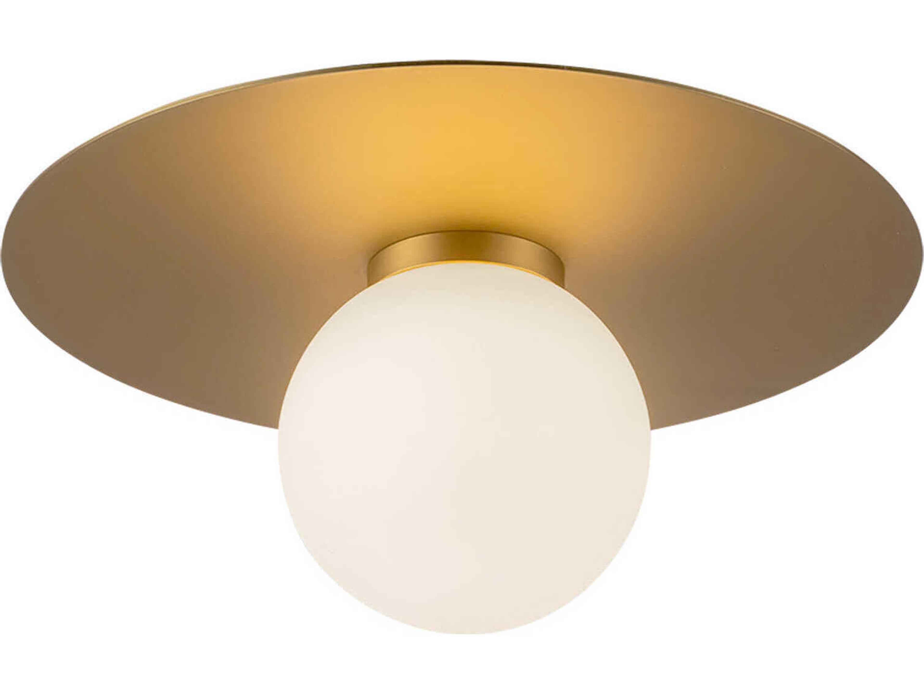 Kuzco Lighting Elixir Brushed Gold Globe Flush Mount