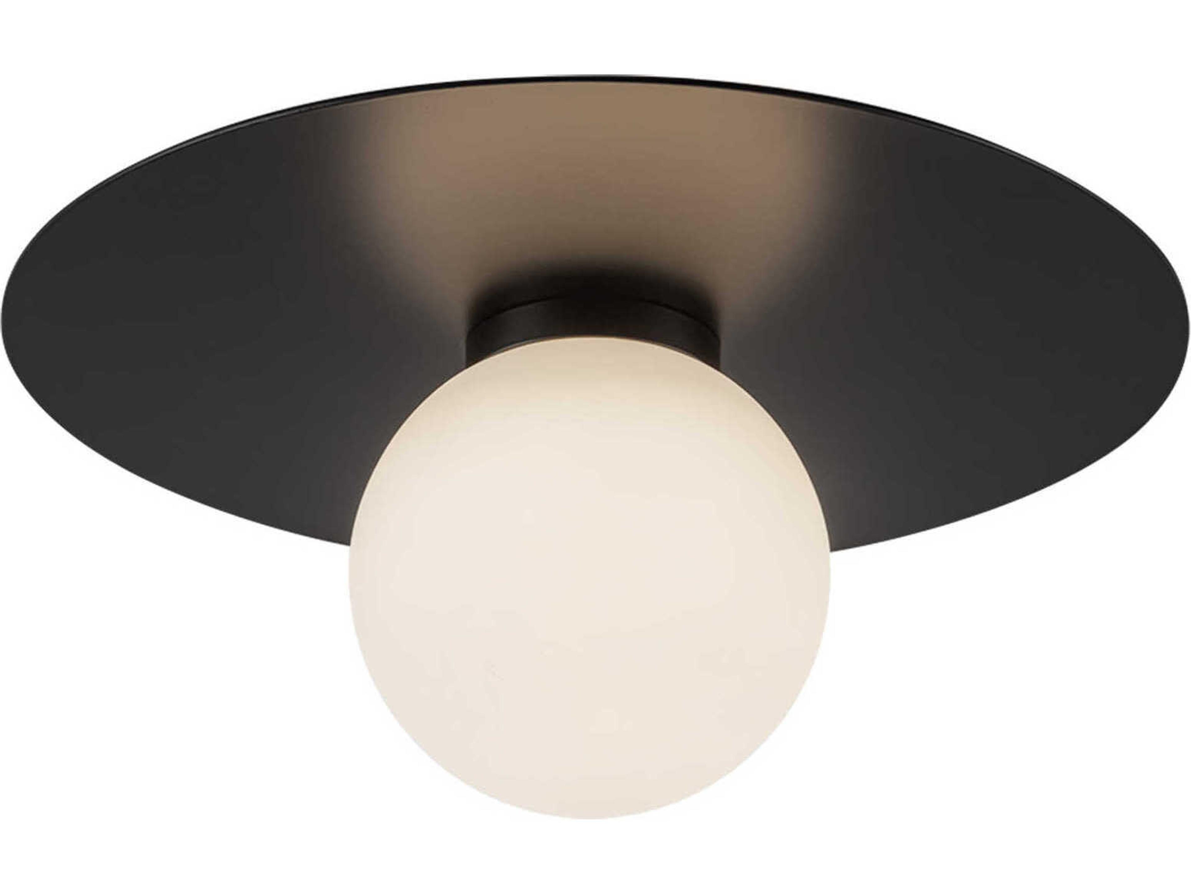 Kuzco Lighting Elixir Black Globe Flush Mount