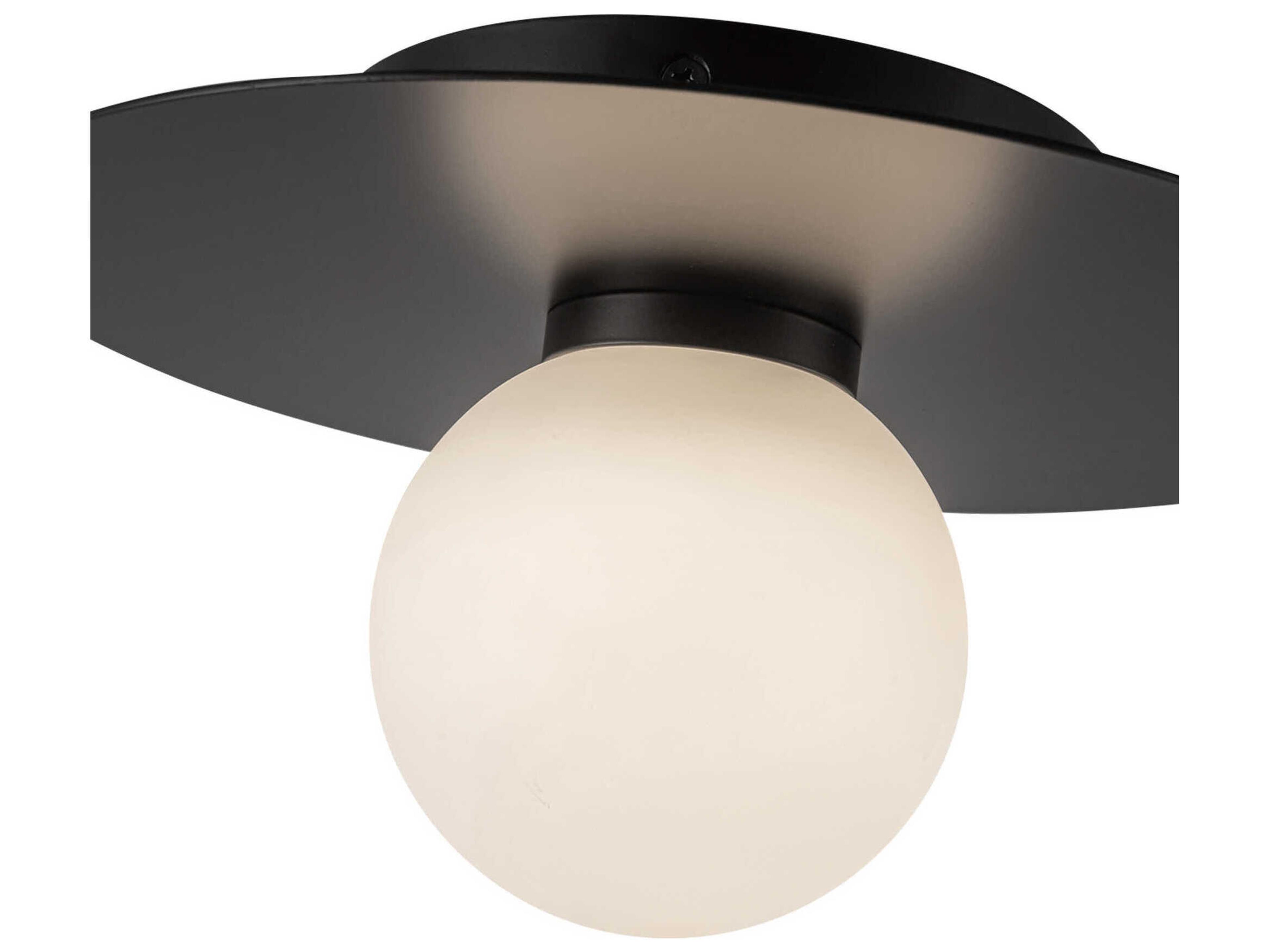 Kuzco Lighting Elixir Black Globe Flush Mount