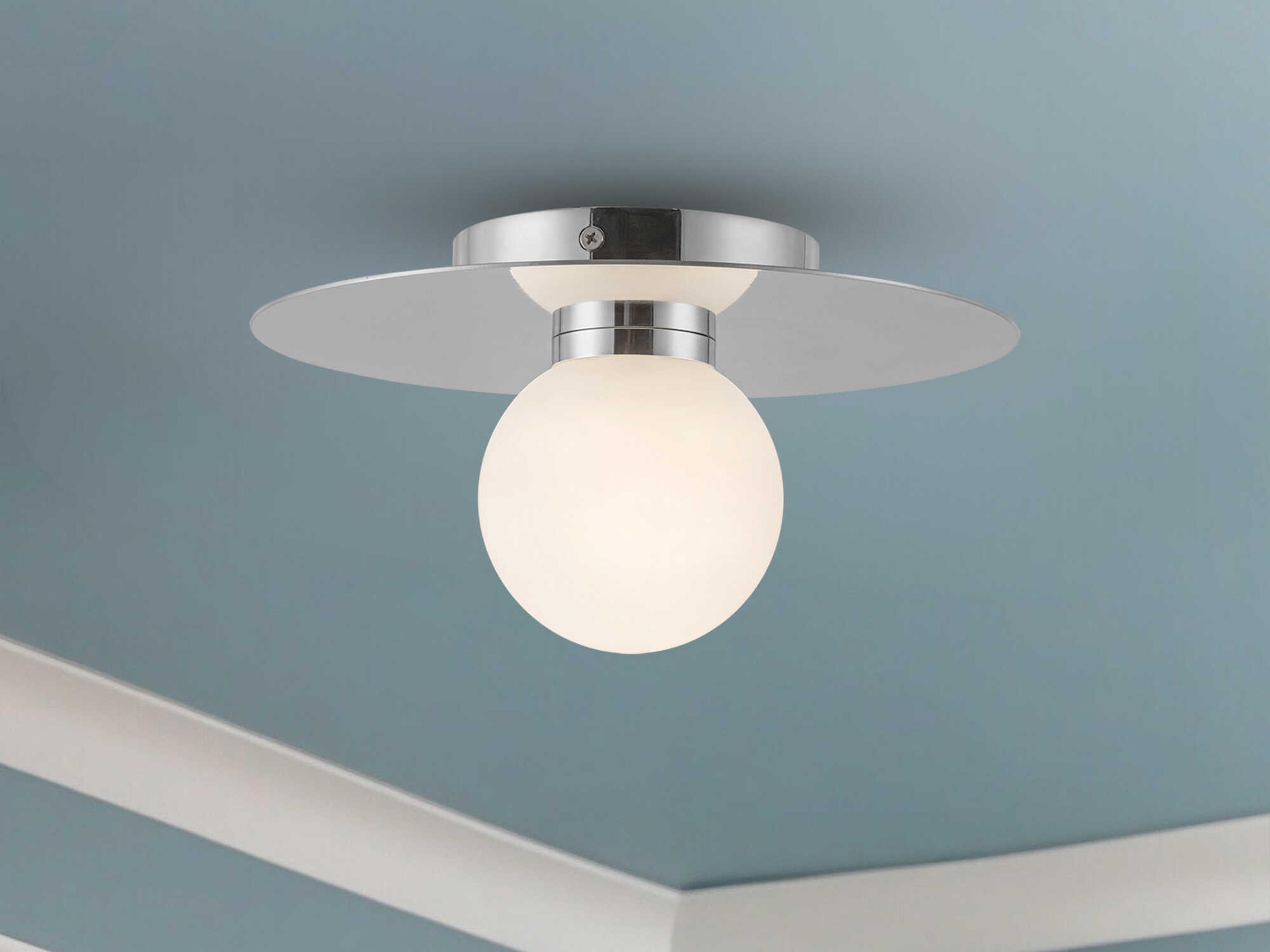 Kuzco Lighting Elixir Chrome Globe Flush Mount