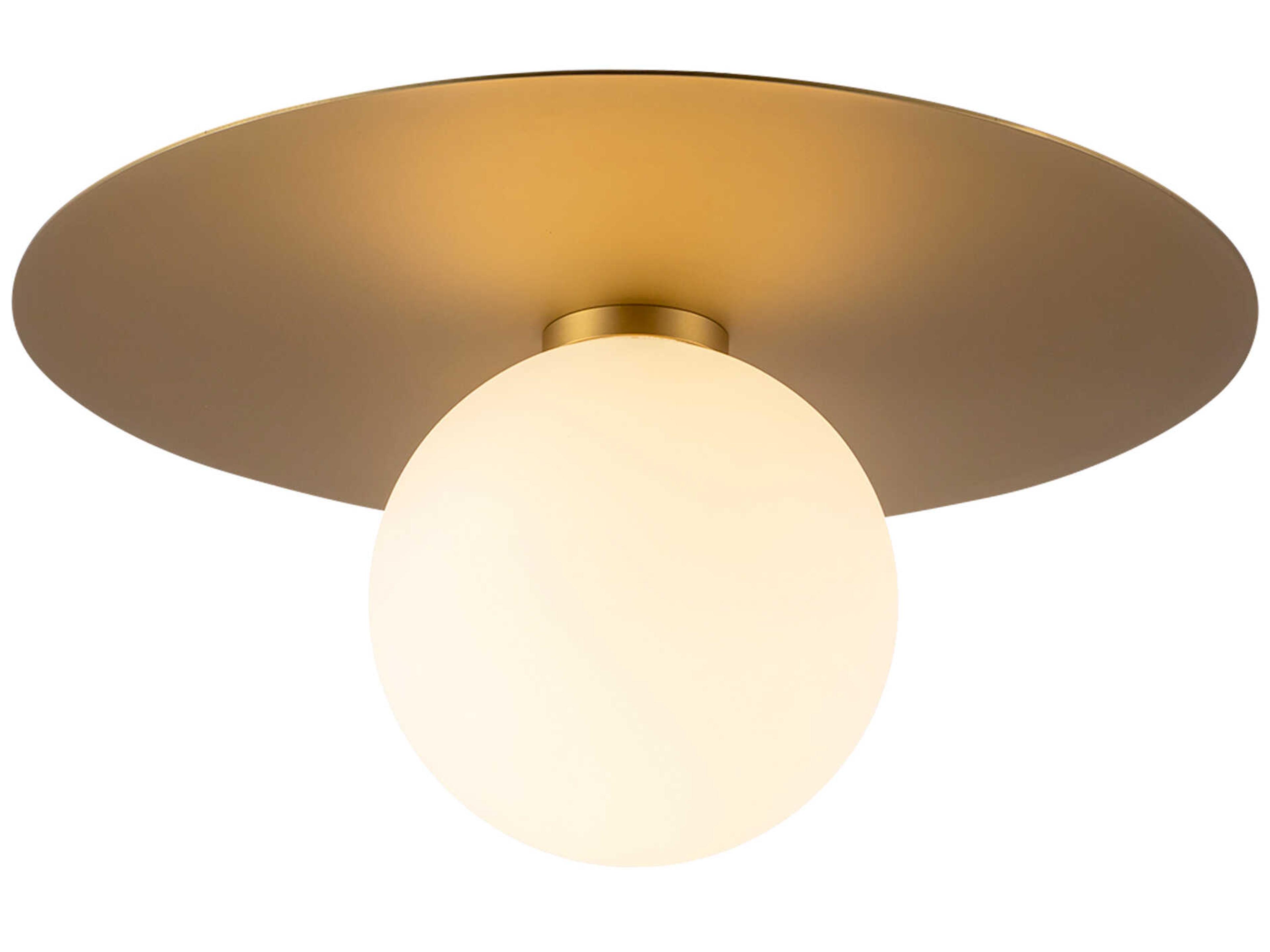 Kuzco Lighting Elixir Brushed Gold Globe Flush Mount