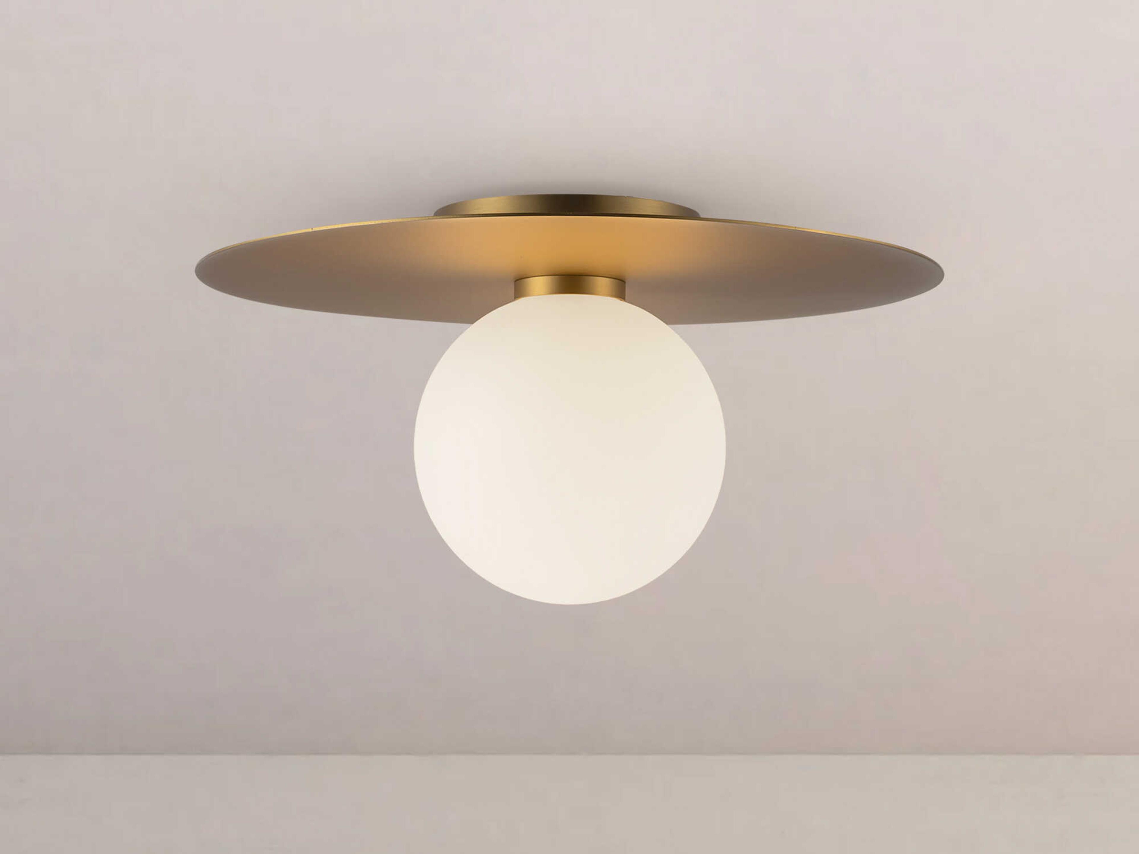 Kuzco Lighting Elixir Brushed Gold Globe Flush Mount