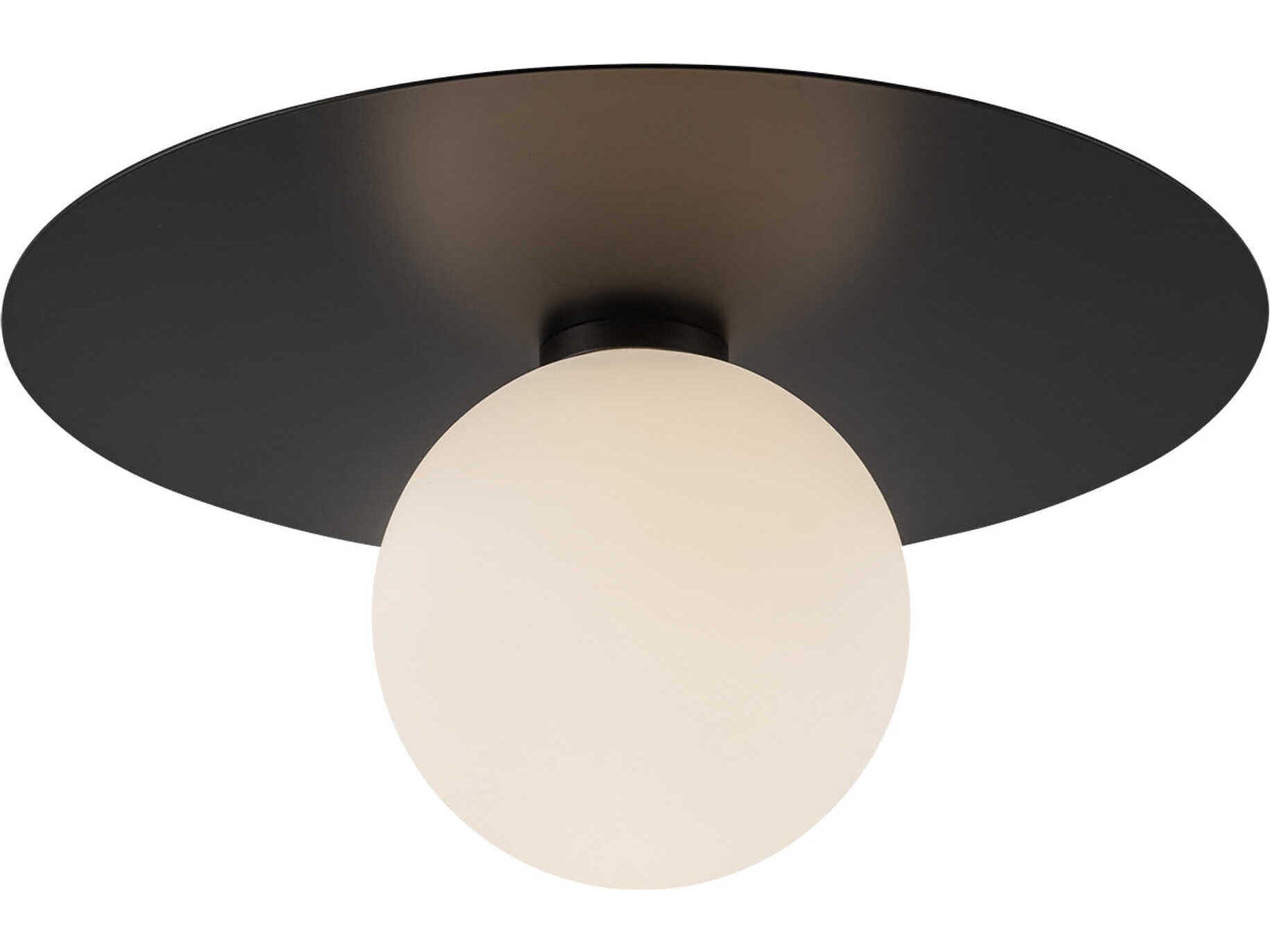 Kuzco Lighting Elixir Black Globe Flush Mount
