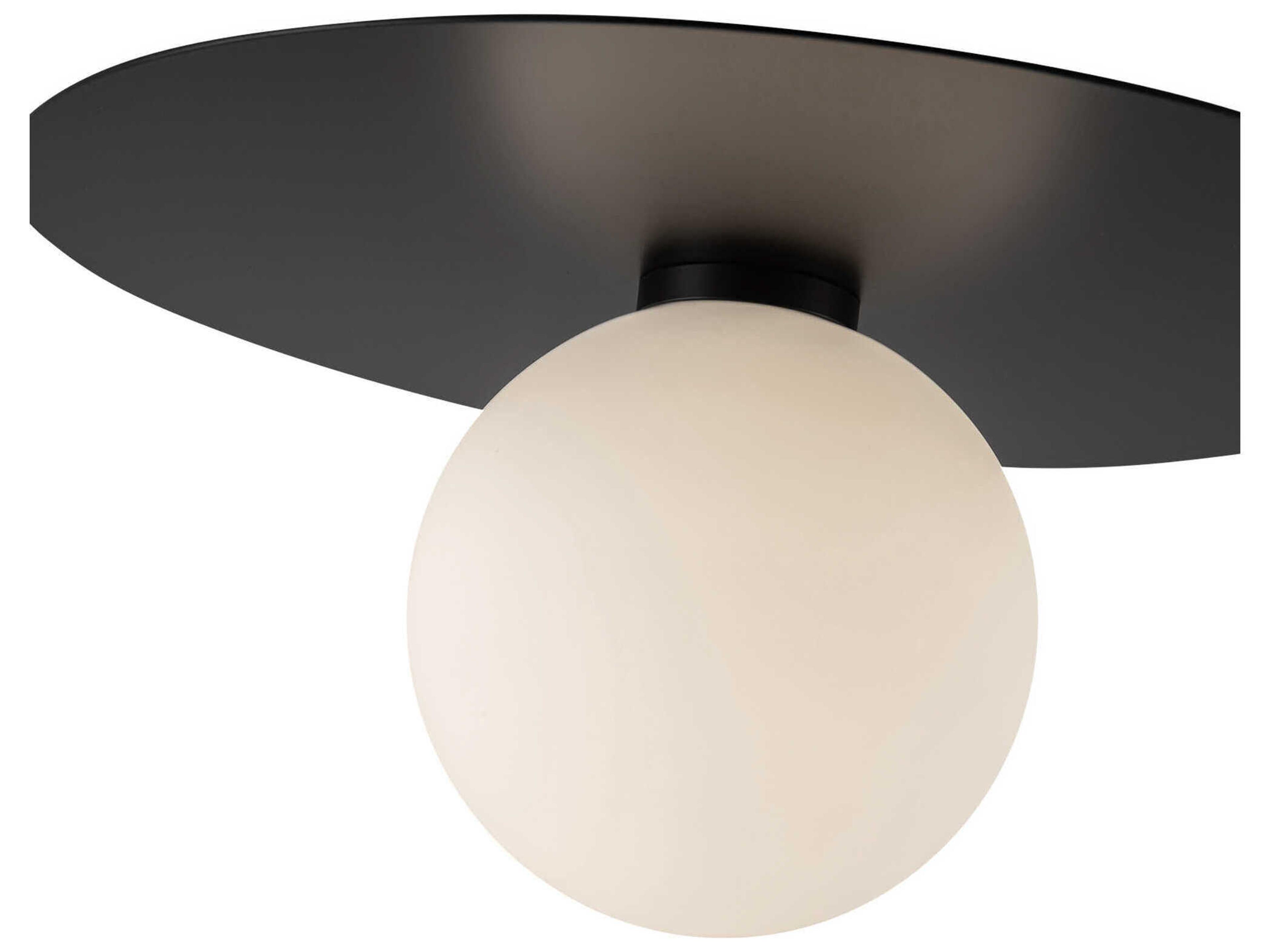 Kuzco Lighting Elixir Black Globe Flush Mount