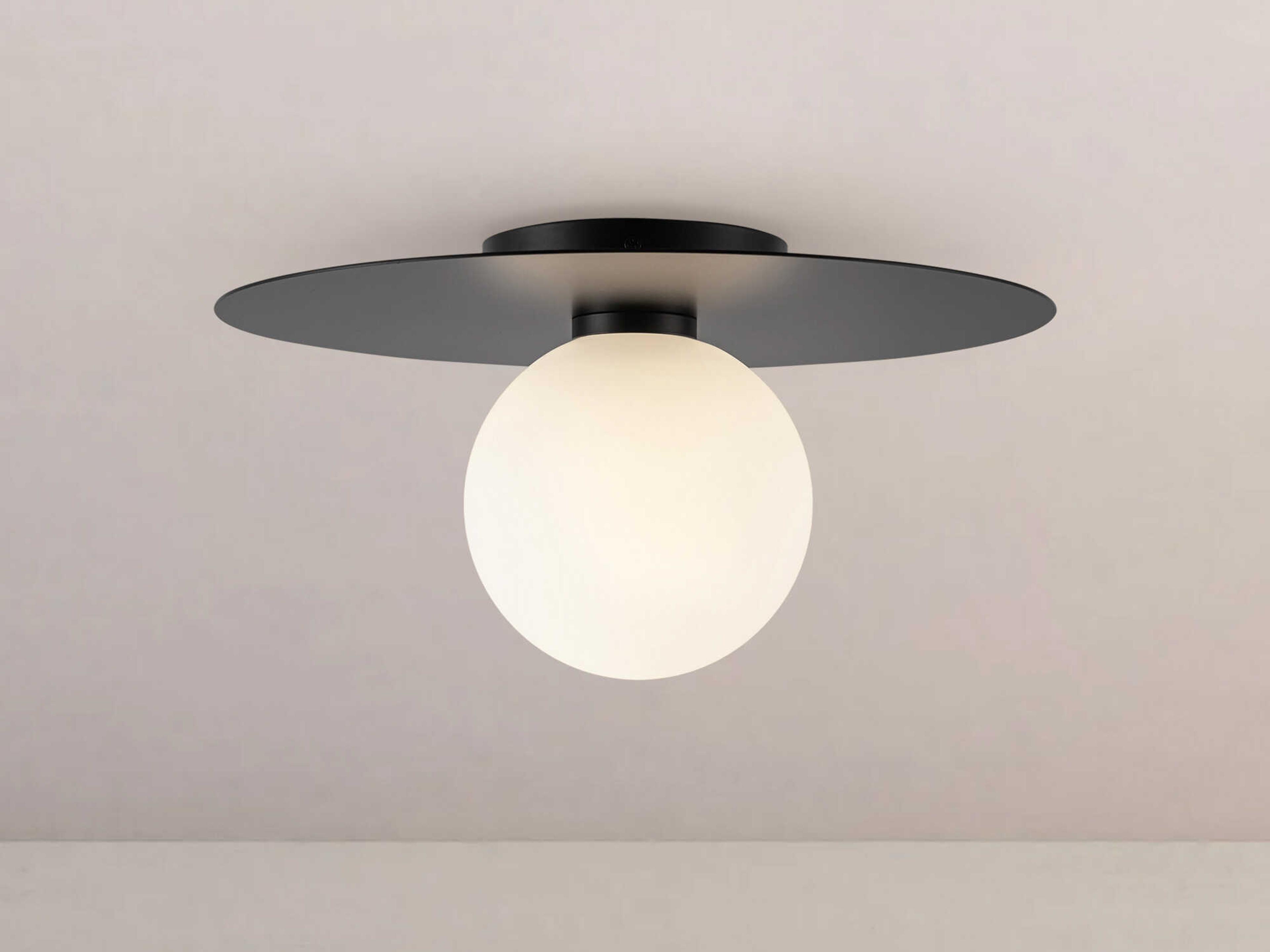 Kuzco Lighting Elixir Black Globe Flush Mount