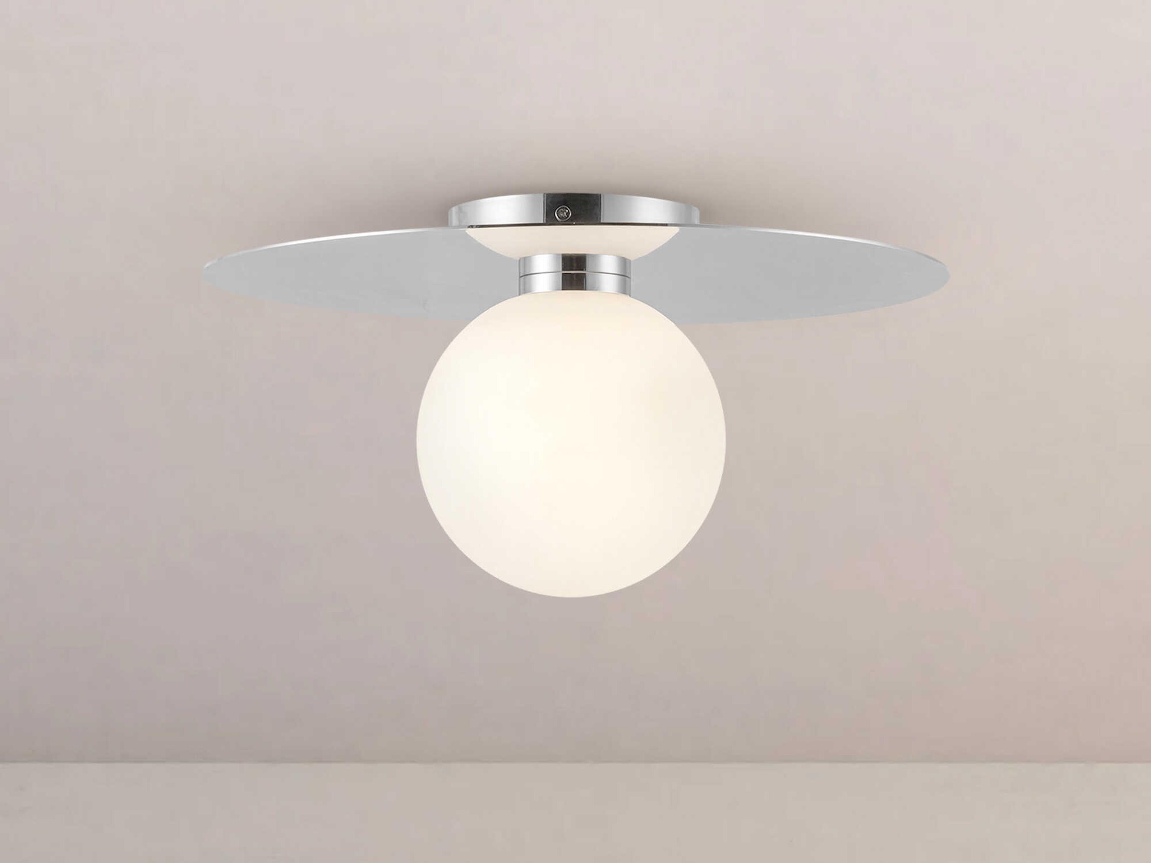 Kuzco Lighting Elixir Chrome Globe Flush Mount