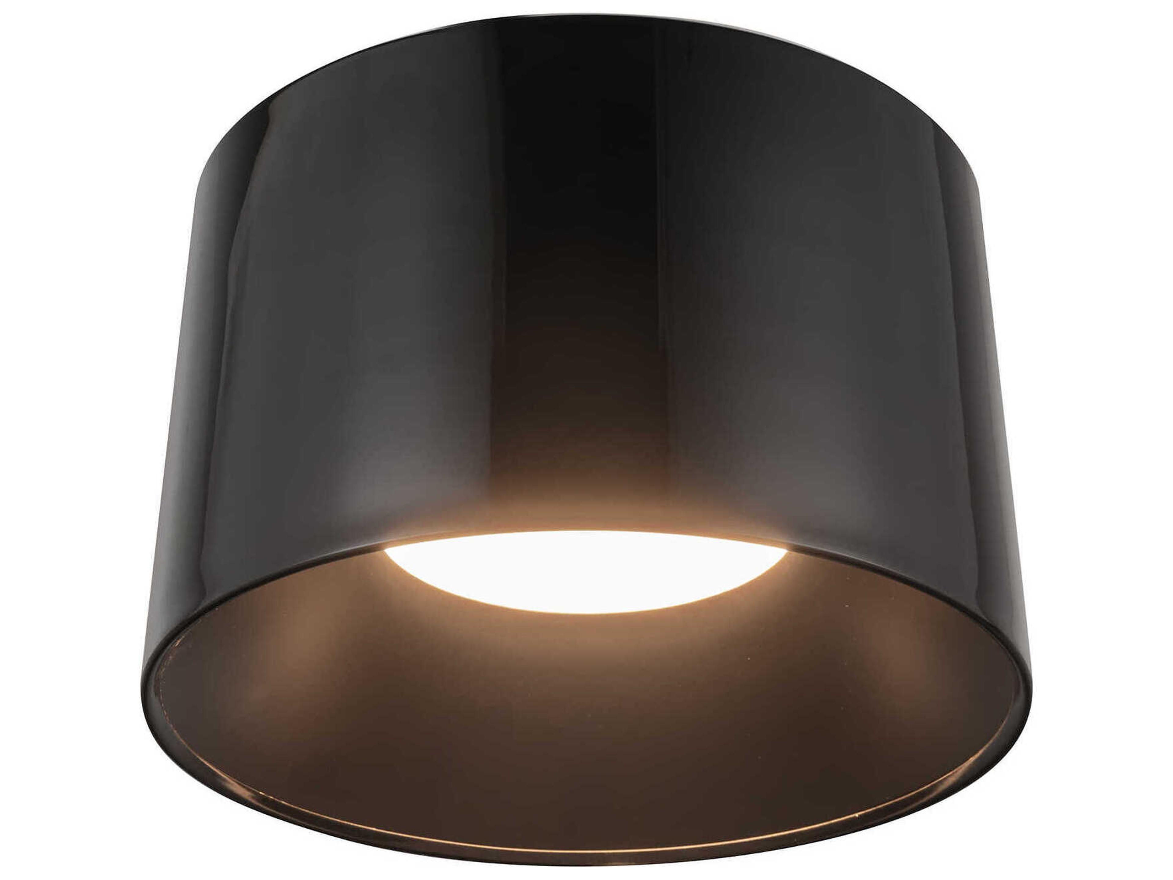 Kuzco Lighting Etta Jet Black Drum Flush Mount