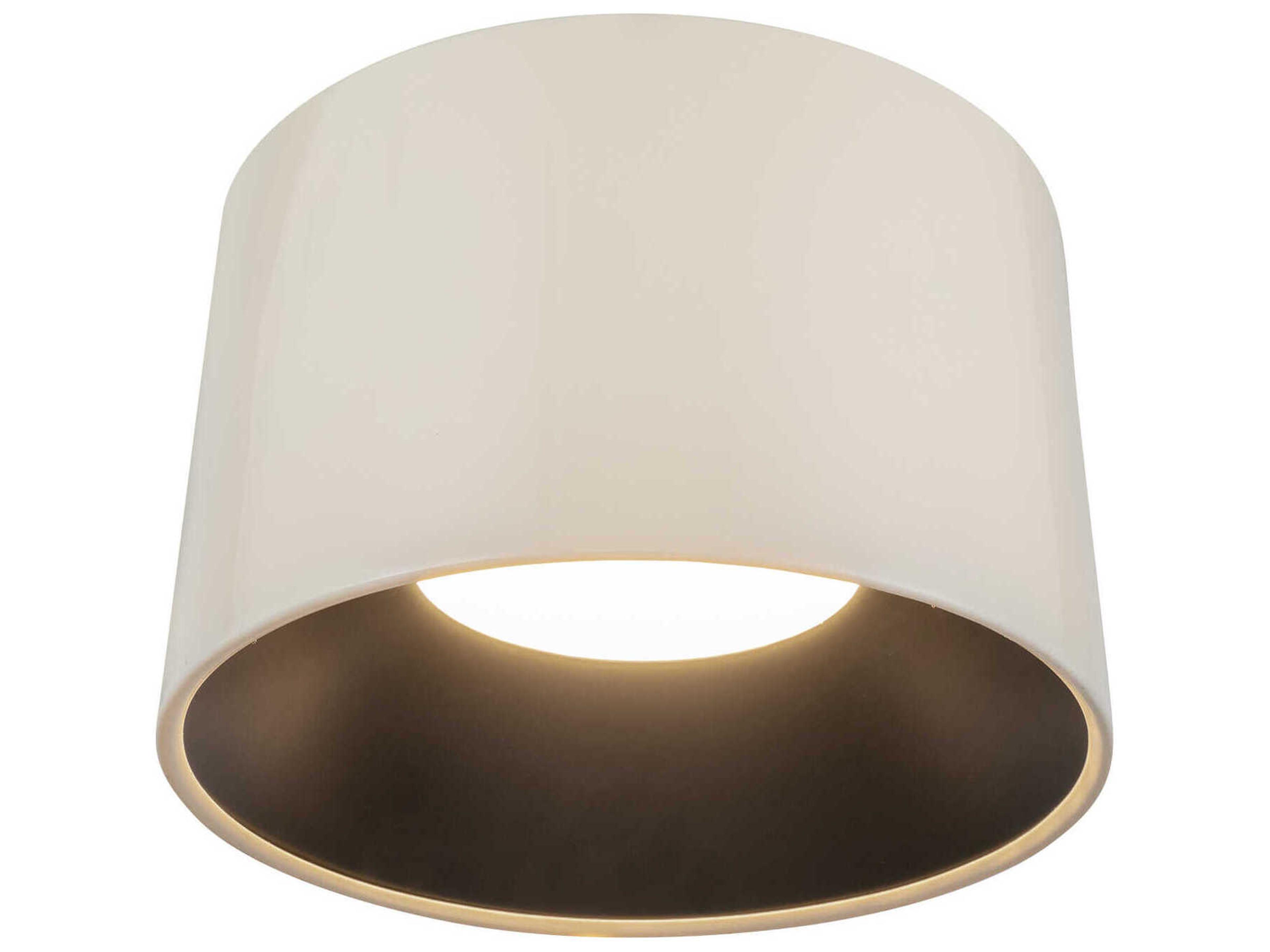 Kuzco Lighting Etta Pearl White Drum Flush Mount