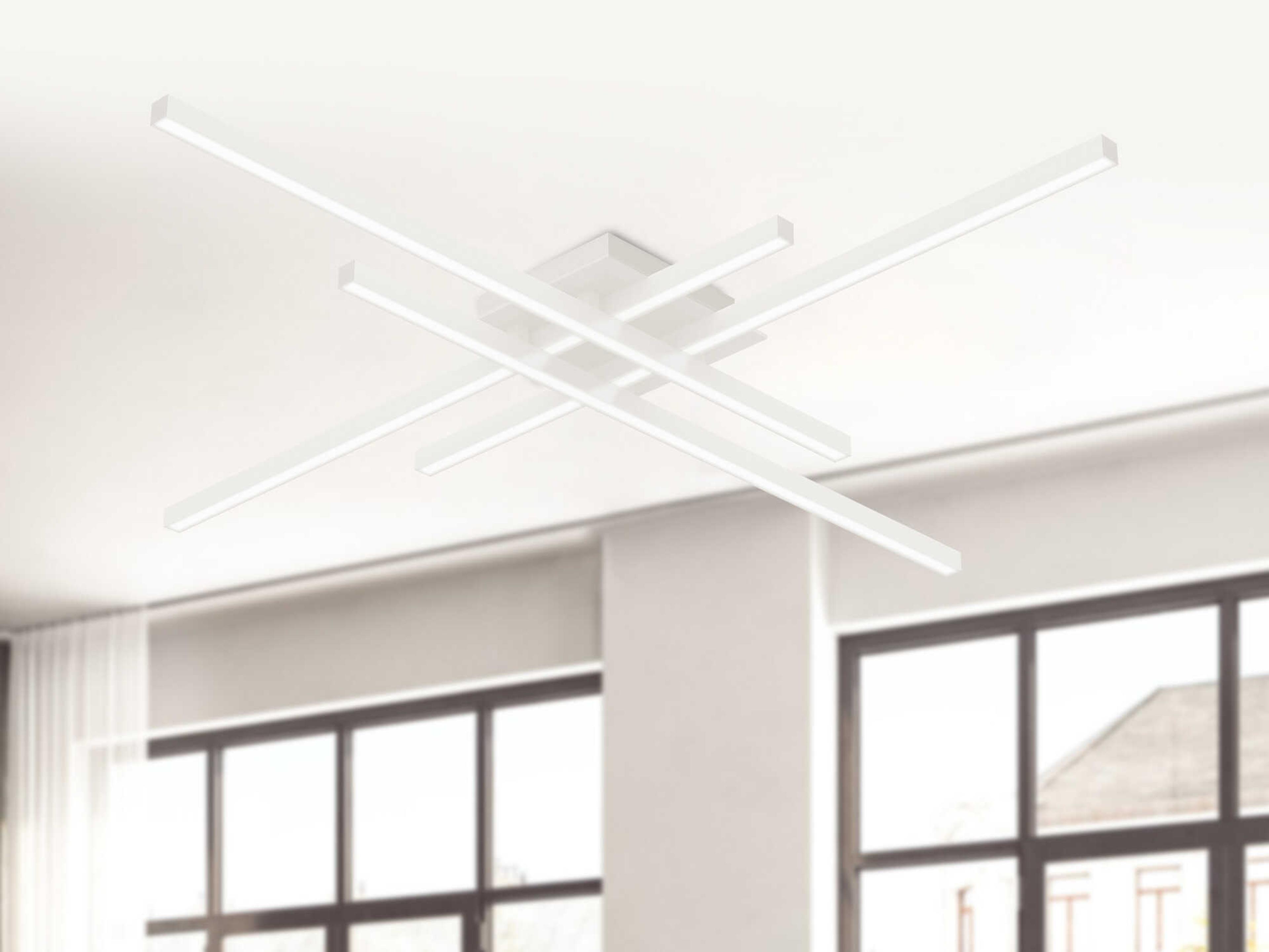 Kuzco Lighting Vega Minor White Linear Flush Mount