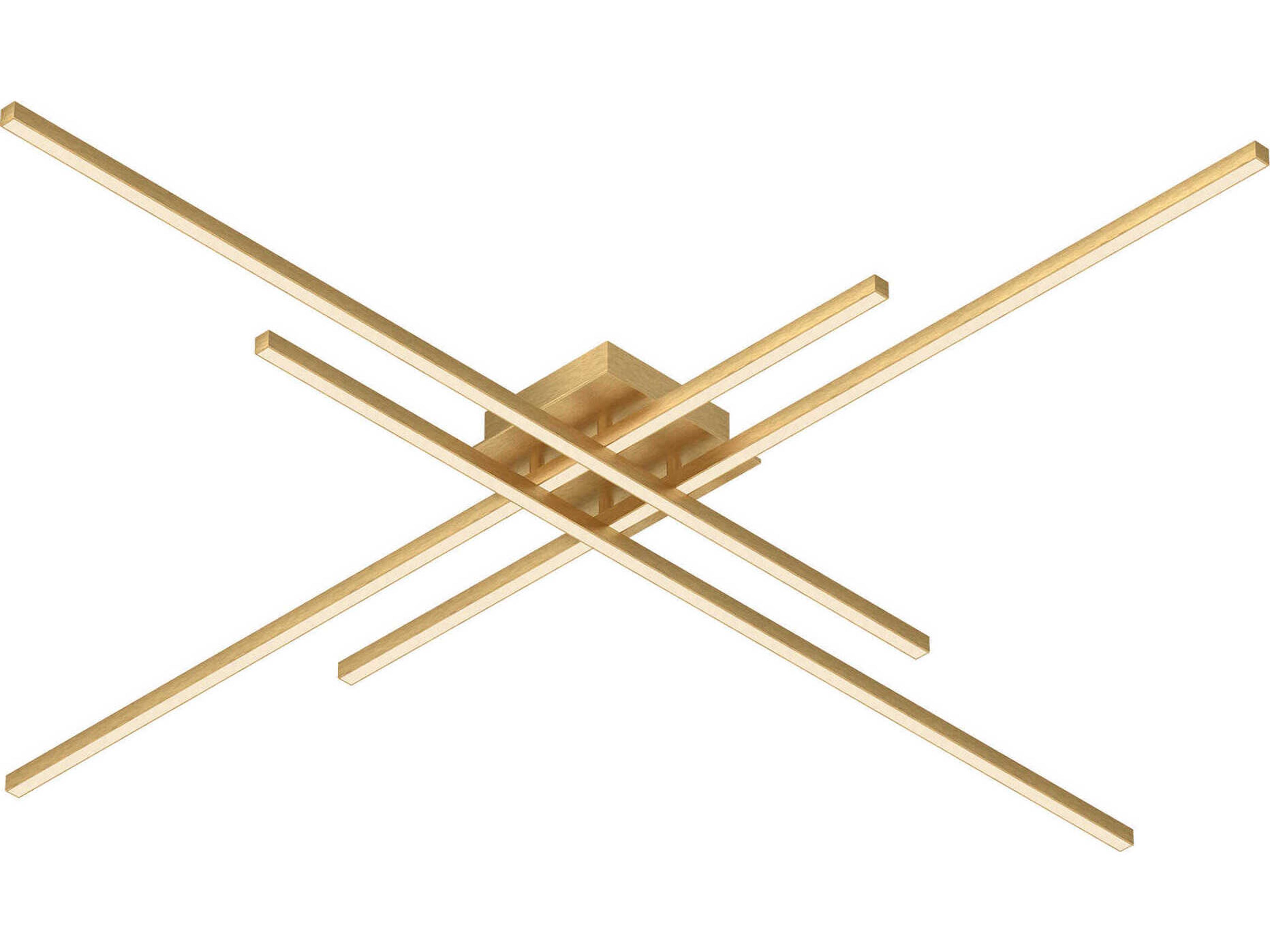 Vega Minor Brushed Gold Linear Flush Mount