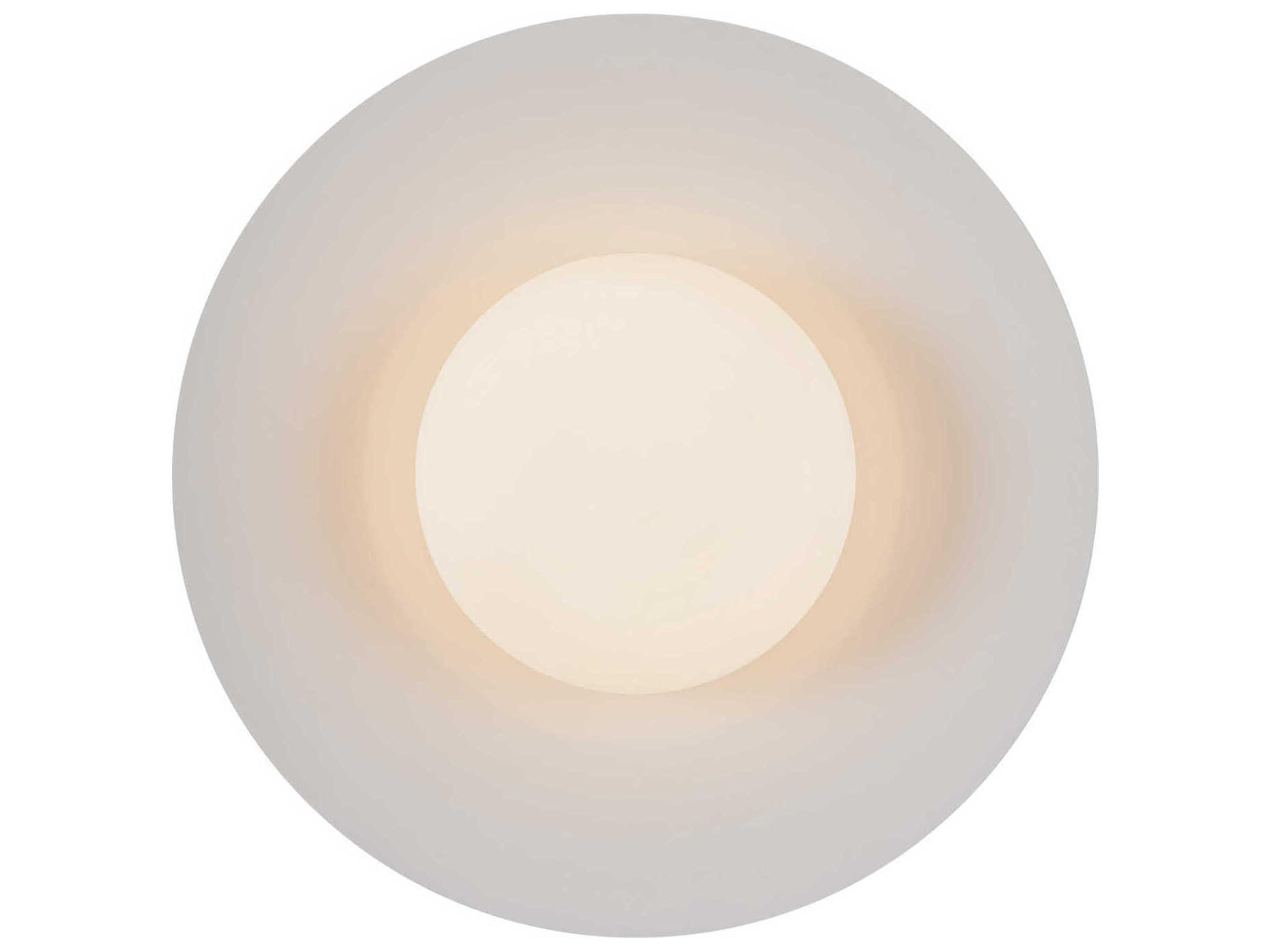 Cruz White Round Flush Mount
