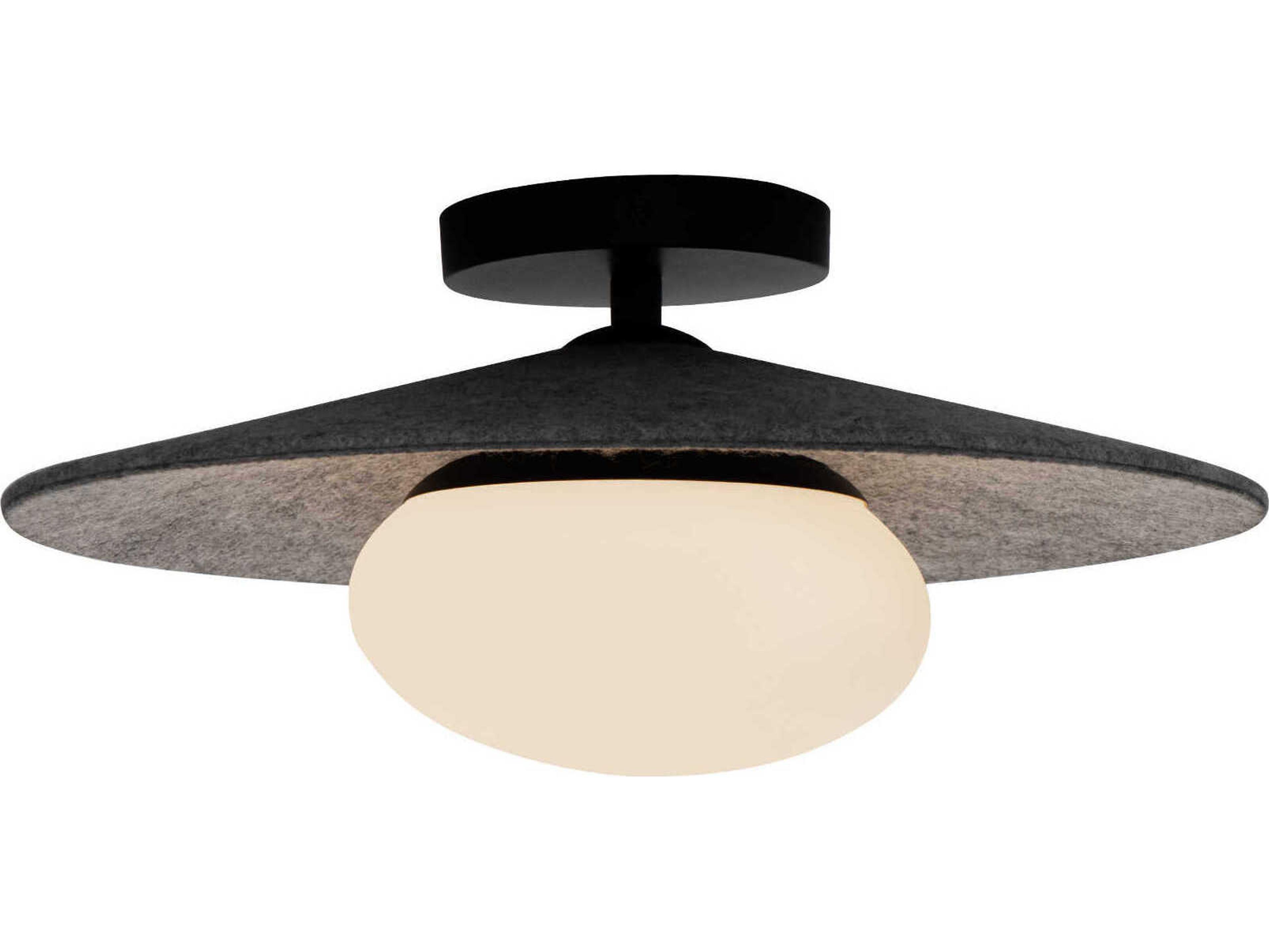 Kuzco Lighting Cruz Gray Round Flush Mount
