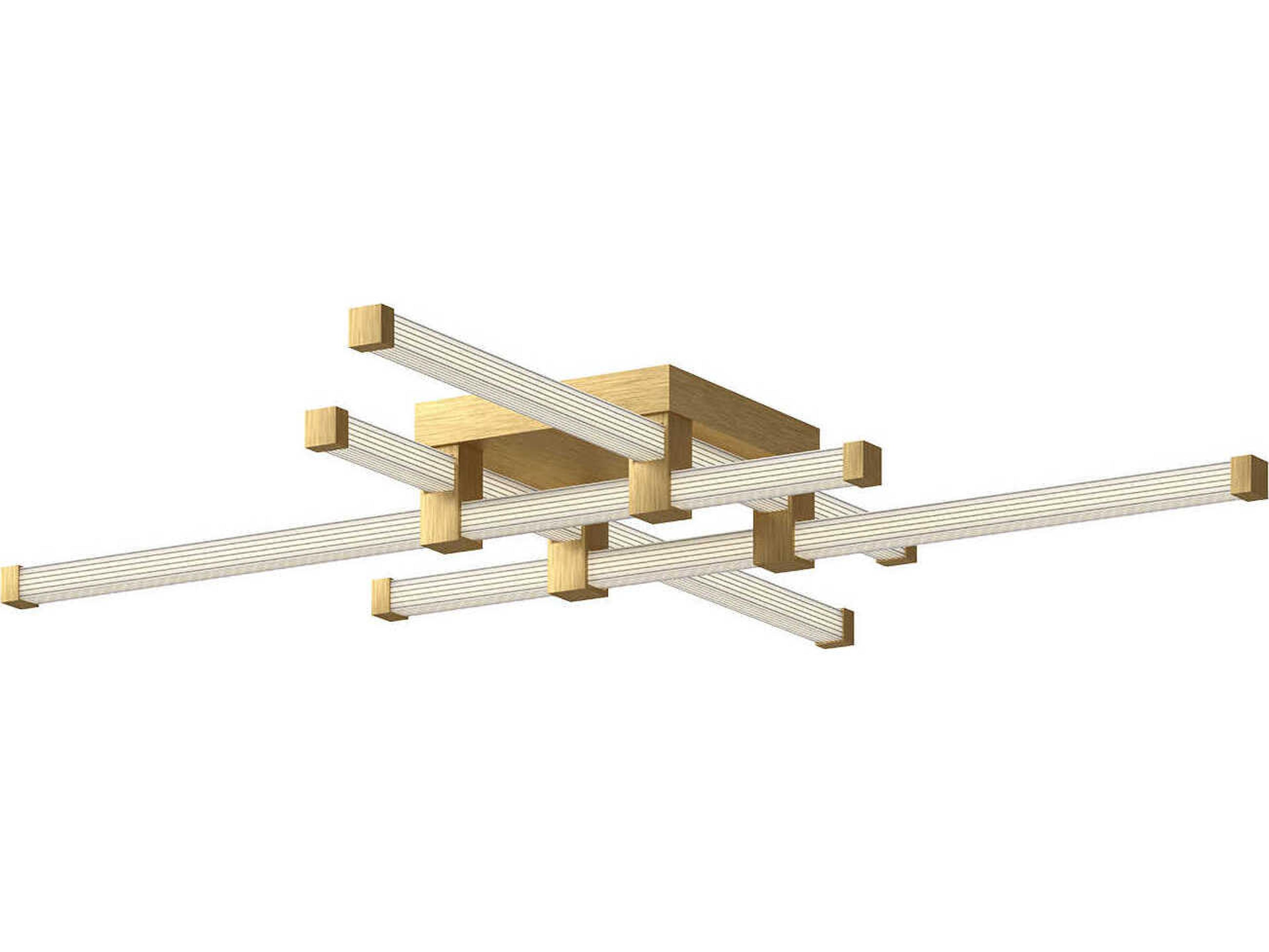 Blade Brushed Gold Linear Flush Mount