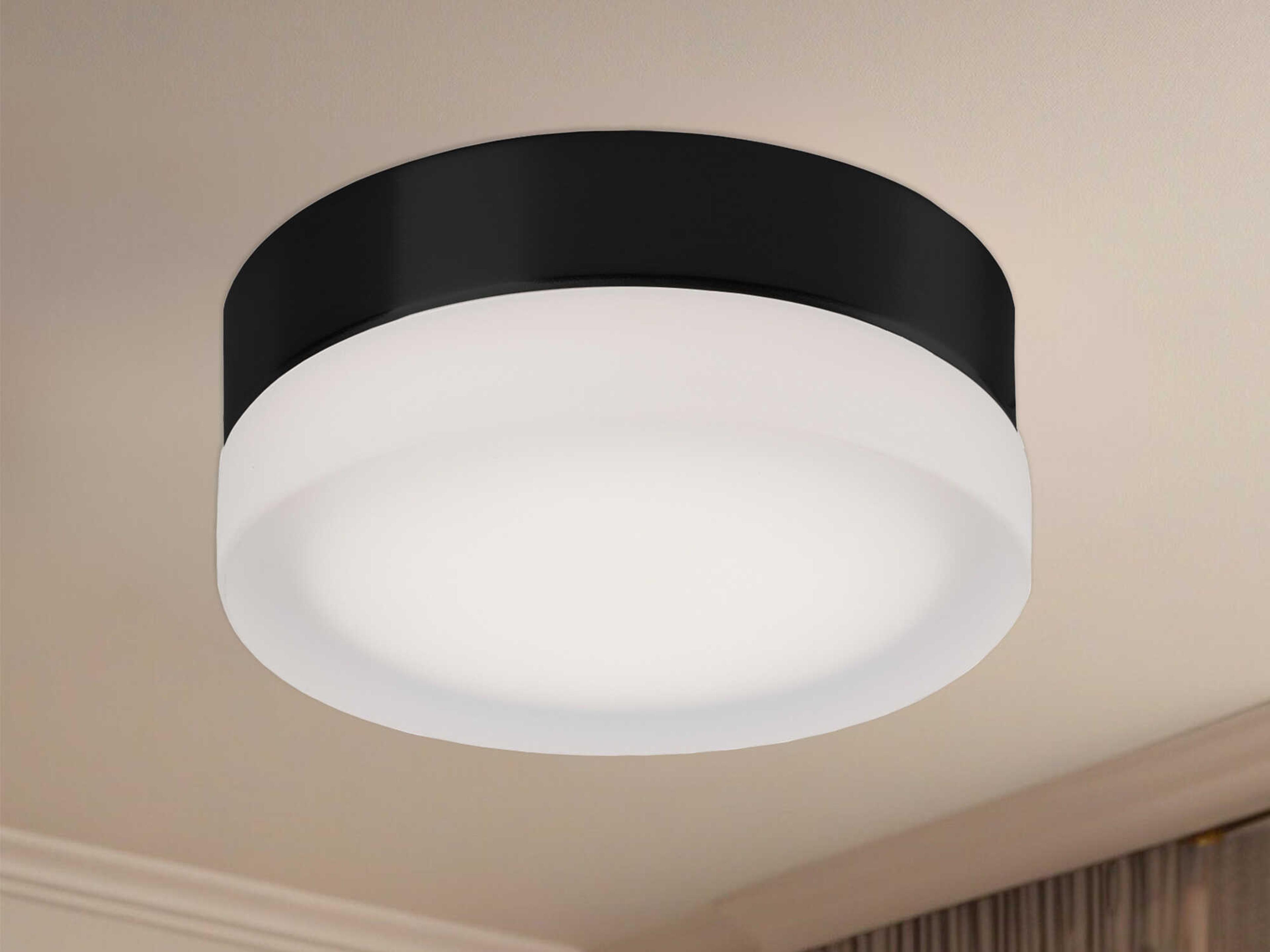 Kuzco Lighting Bedford Black Round Flush Mount